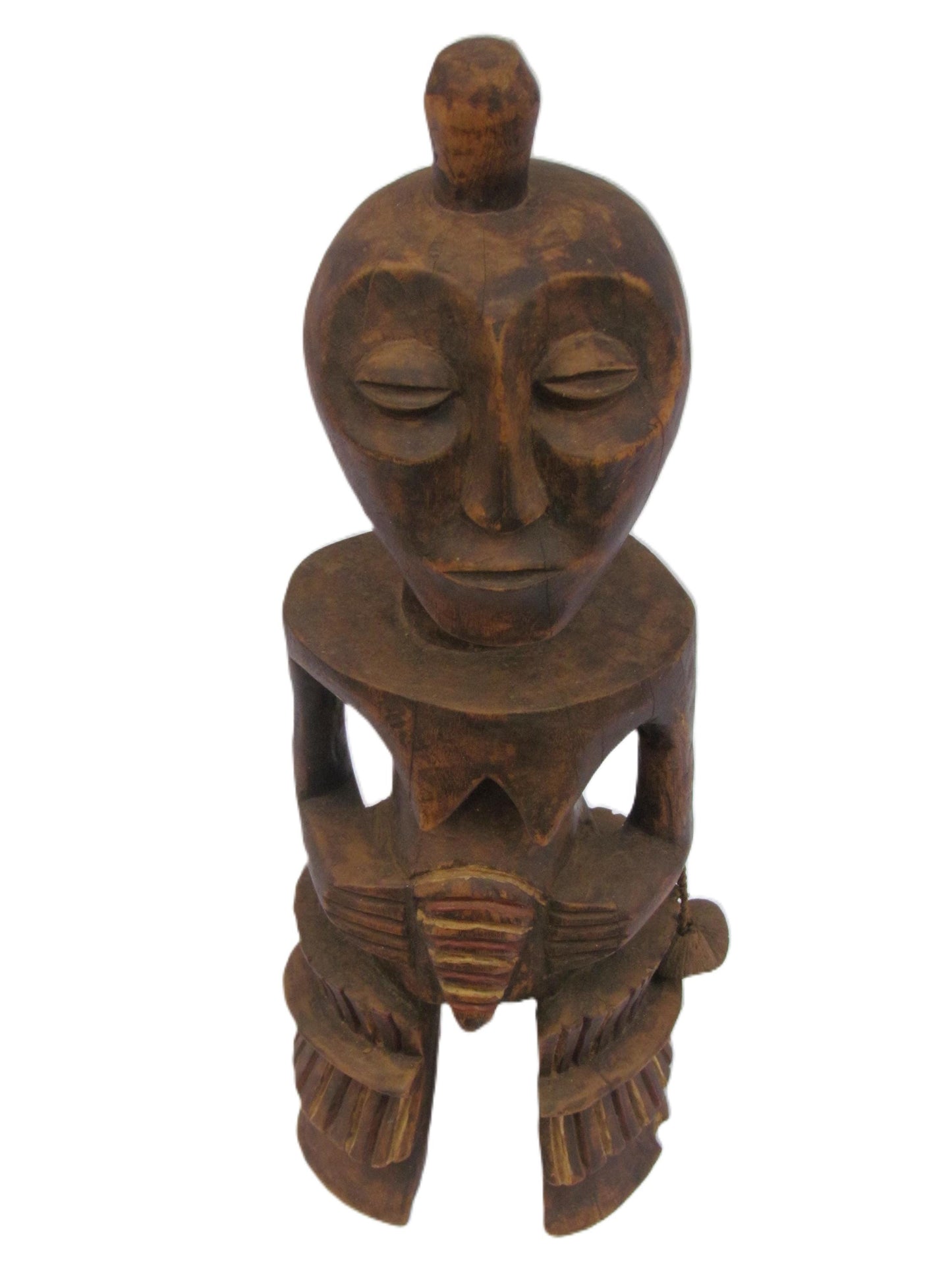 Lega Janus Statue – Two-Faced African Wood Sculpture – Congo Bwami Society Art