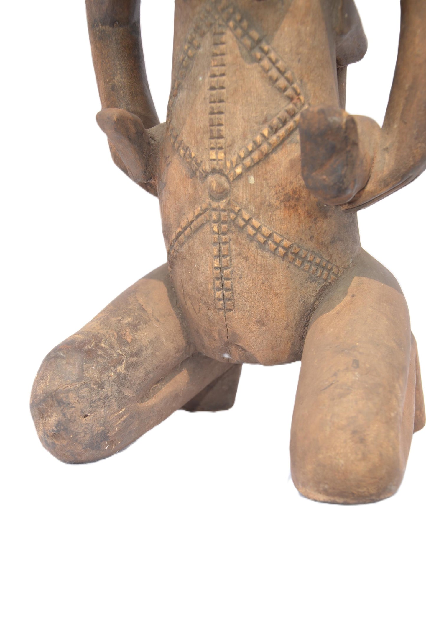 Tabwa Maternity Statue | Hand-Carved Wood Mother Child | Congo Tribal Fertility Art