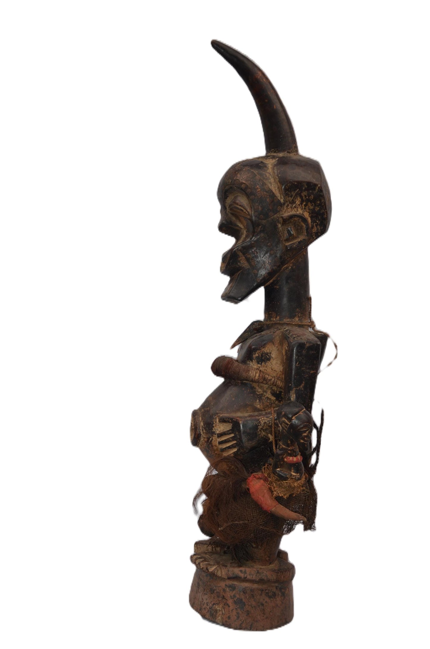 Male Songye Statue, African Tribal Sculpture, Handmade Congo Art Decor