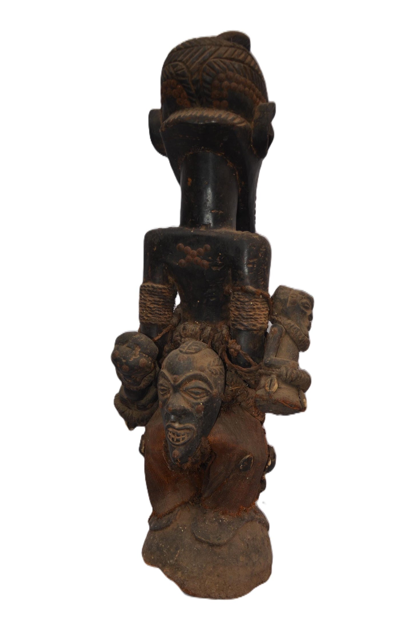 Female Songye Statue, African Tribal Sculpture, Handmade Congo Art