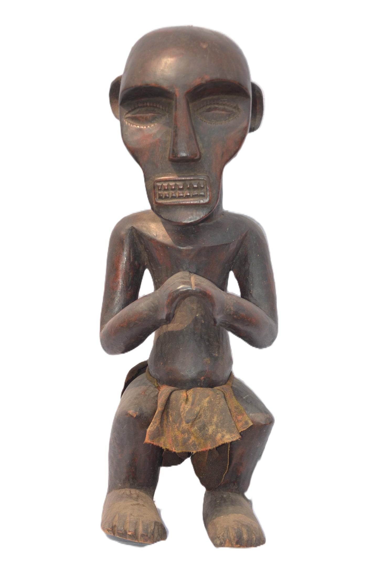 Congo Wooden Statue, African Tribal Sculpture, Handmade Ethnic Art