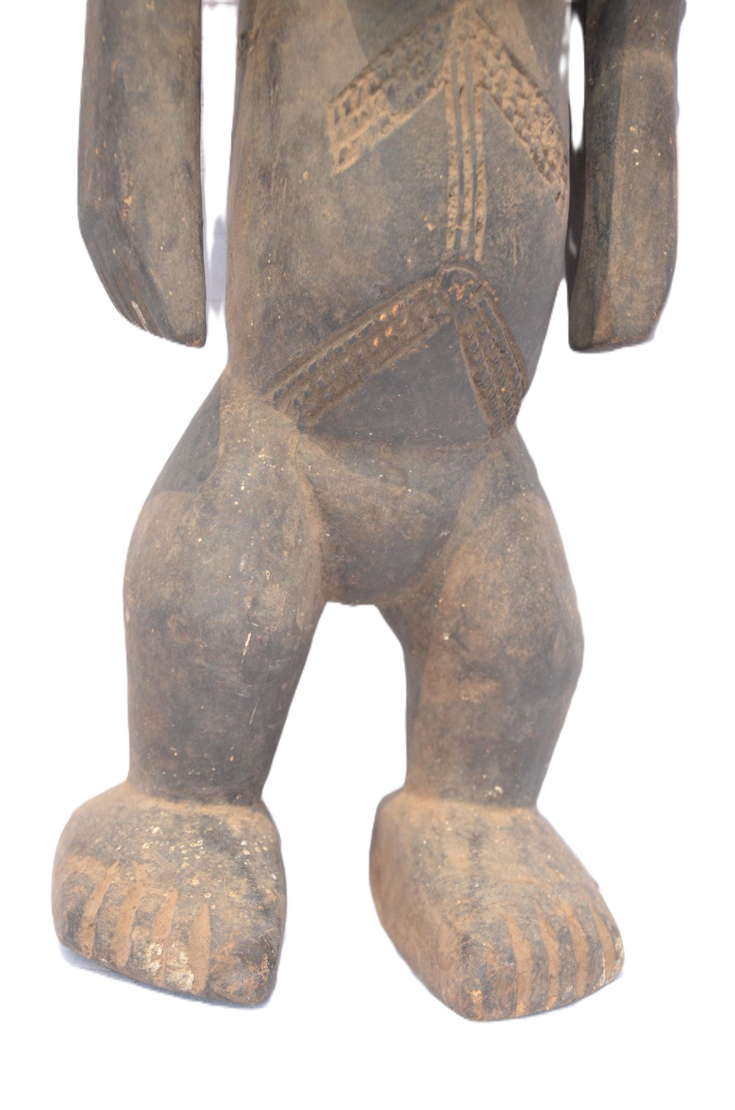 Hemba Female Statue – African Tribal Wood Sculpture – Hand-Carved Congo Art