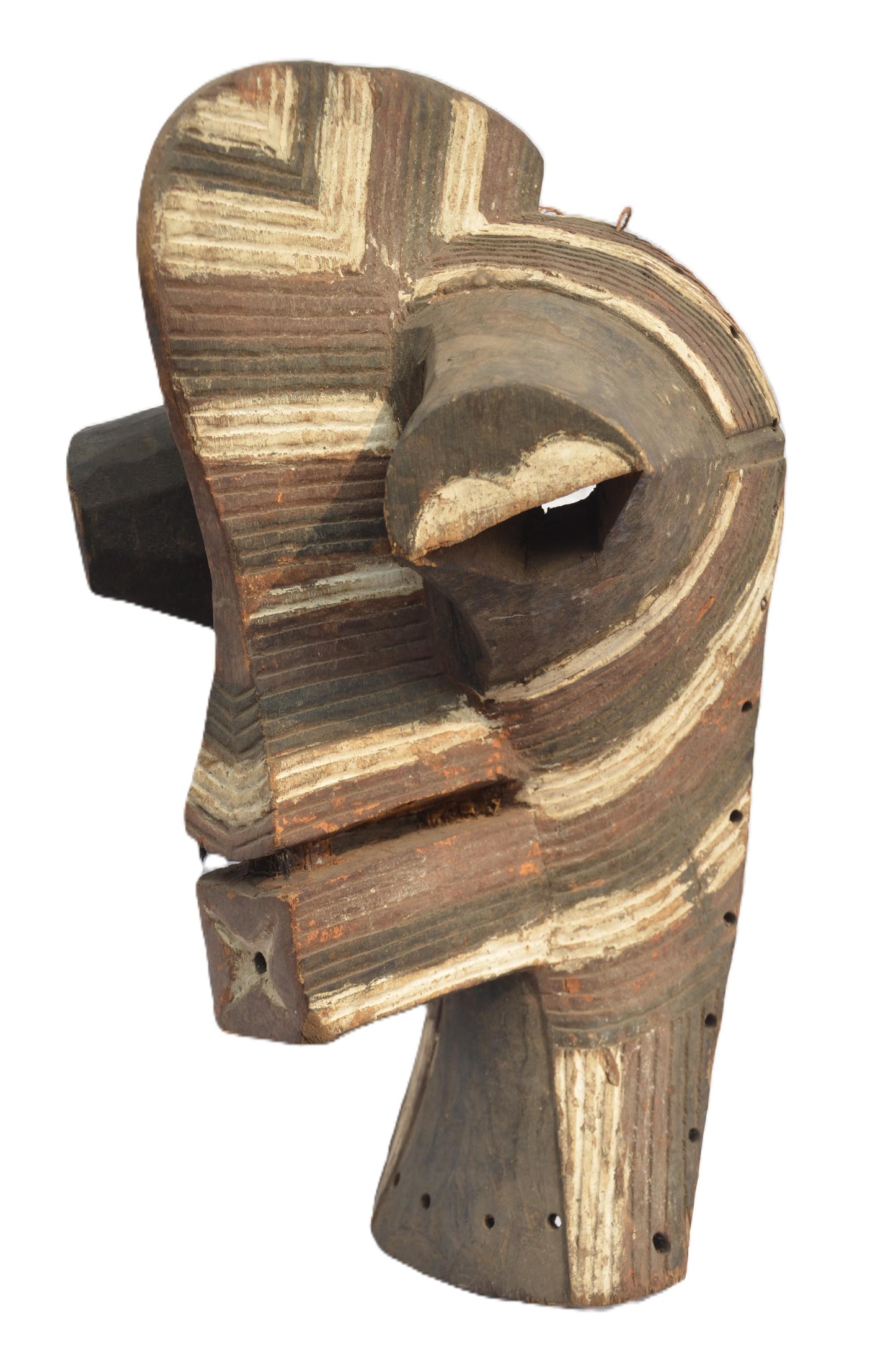 African Songye Mask, Tribal Wall Decor, Handmade Congo Wall Art