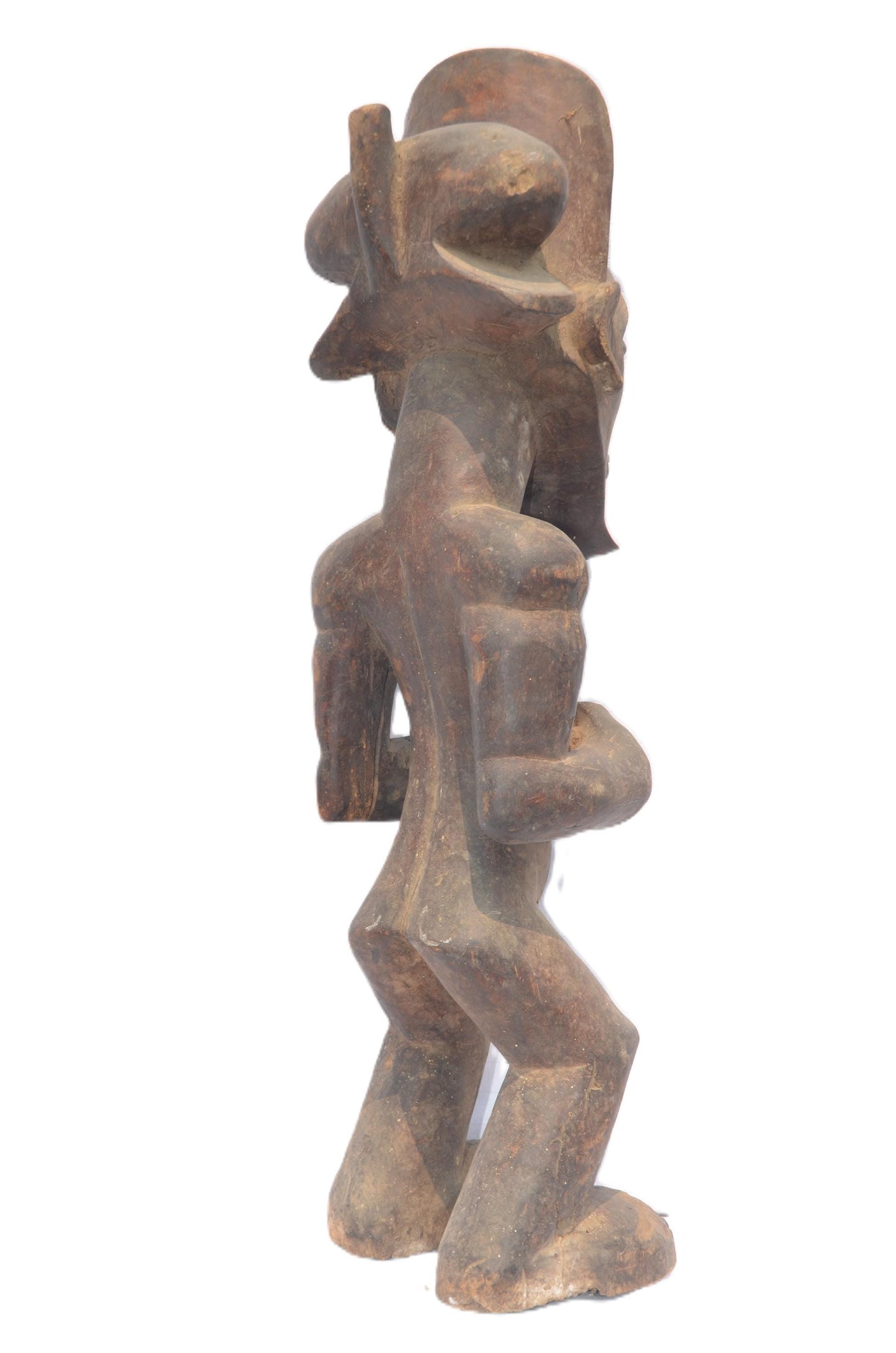 Authentic Chokwe Ndekese Male Statue – African Tribal Art – Hand-Carved Congo Art