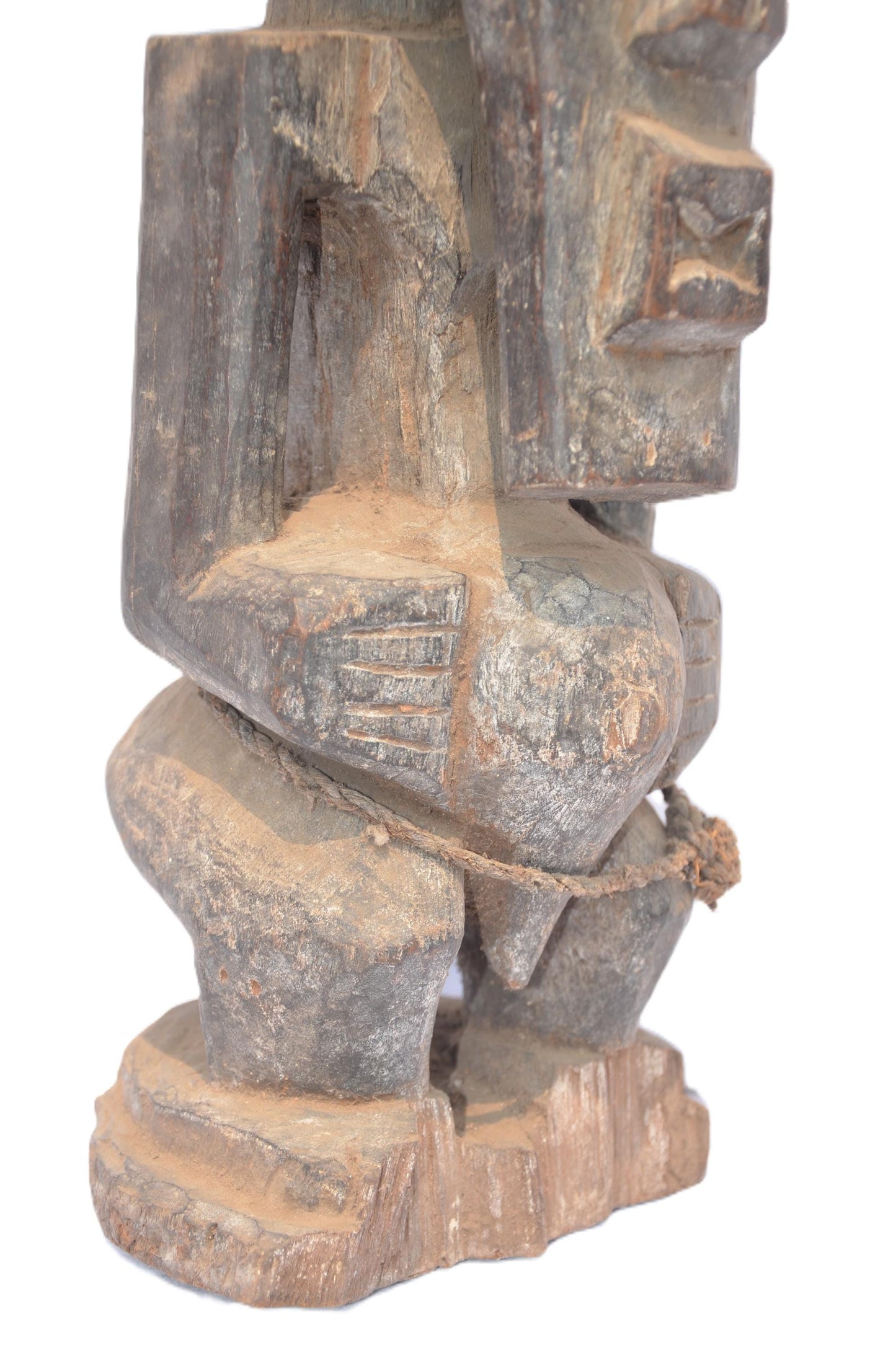 Authentic Songye Statue – African Tribal Art – Hand-Carved Congo Wood Sculpture