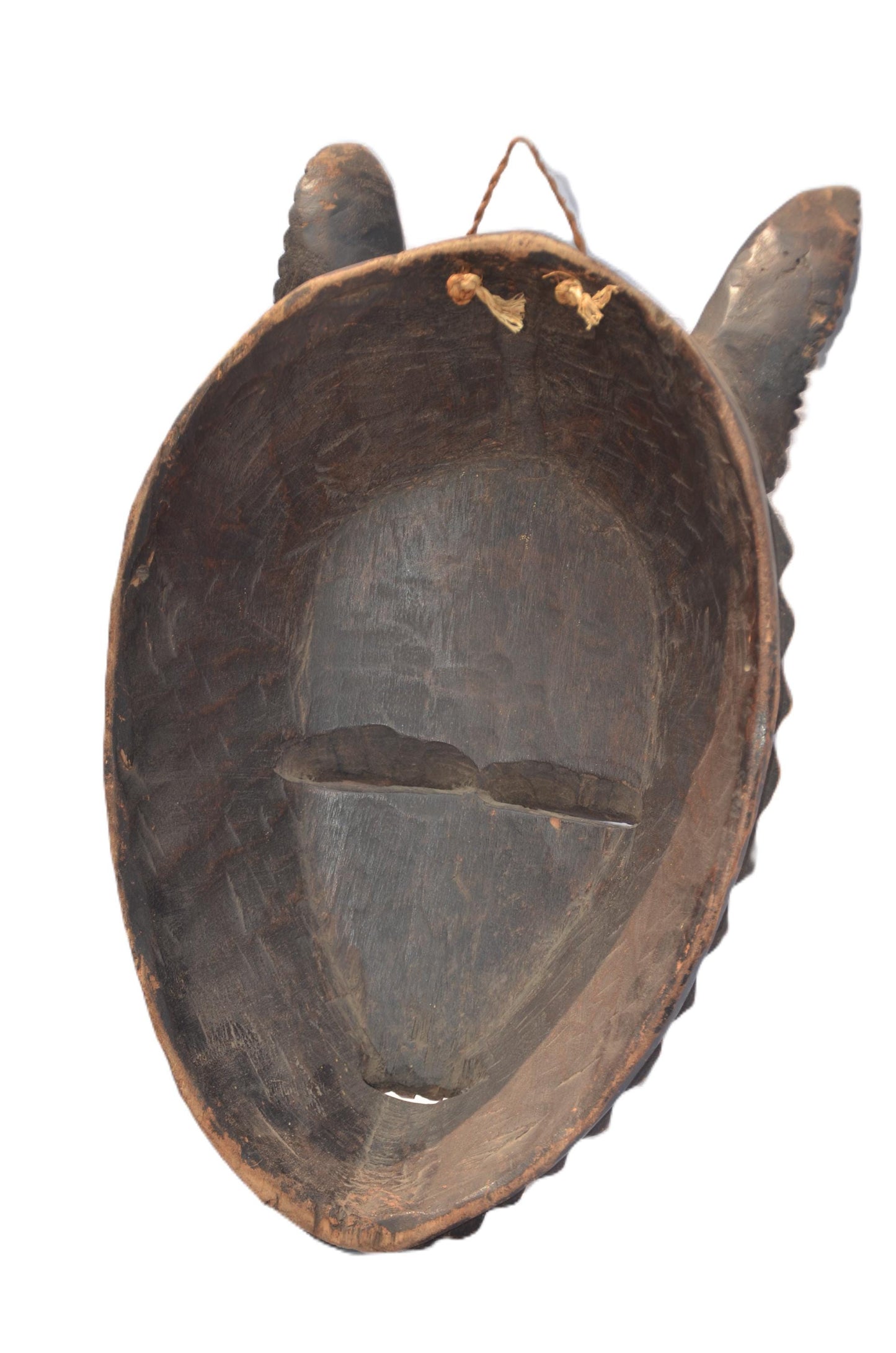Nyanga Mask, Rare African Tribal Wooden Sculpture, Hand-Carved Congo Art