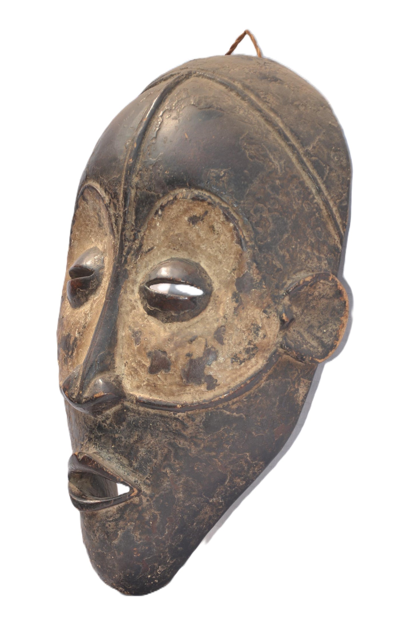 Chokwe Tribal Mask – Hand-Carved Wood Wall Decor – Congo African Ritual Art