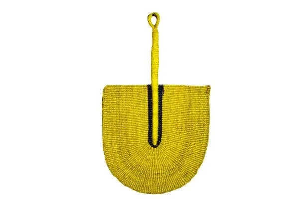 Woven Sisal Hand Fan Wall Hanging – African Decorative Fan (Set of 3)