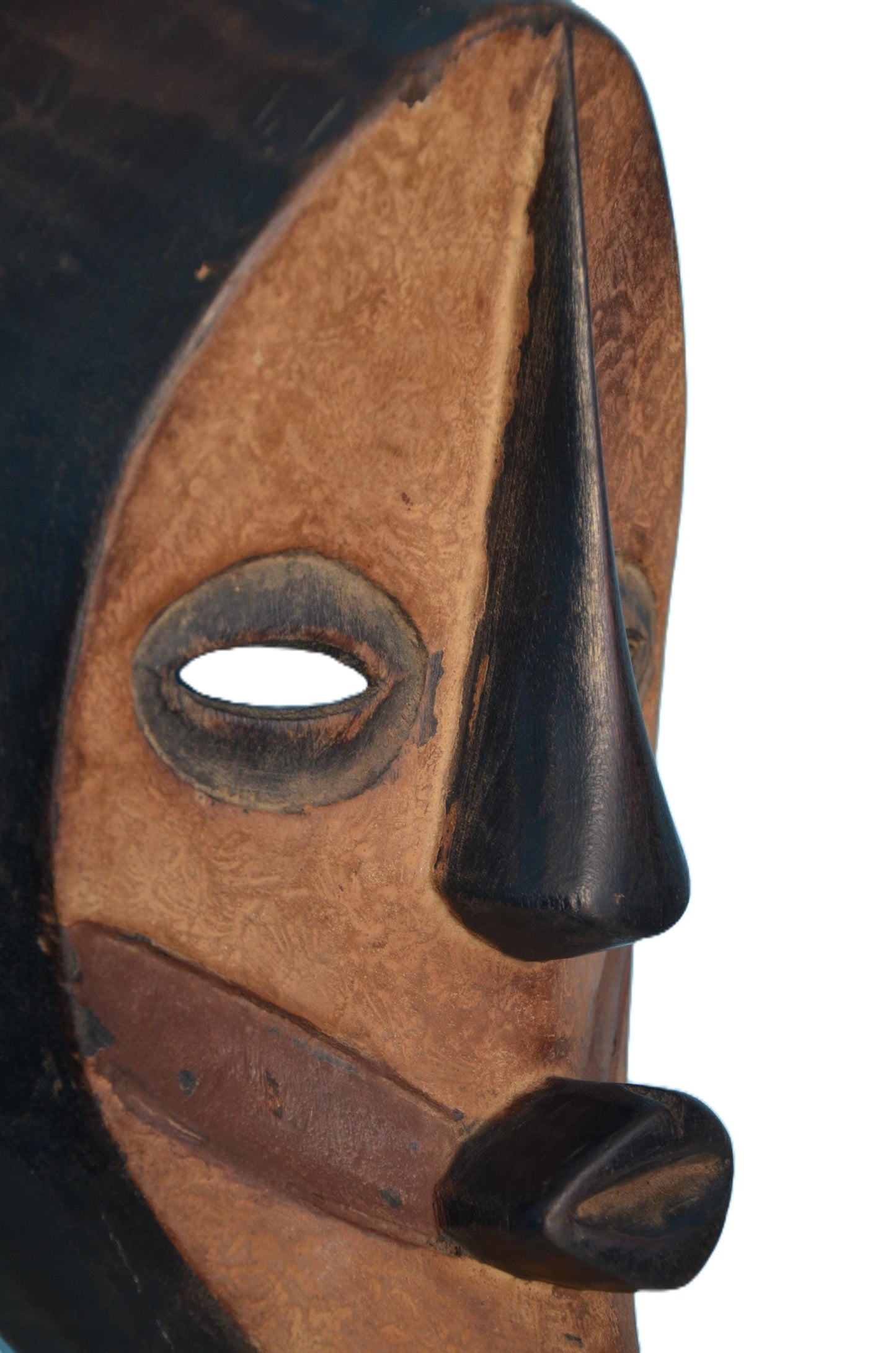 African Balega Lega Mask Tribal Wall Decor Hand Carved Art Modern Housewarming Gift