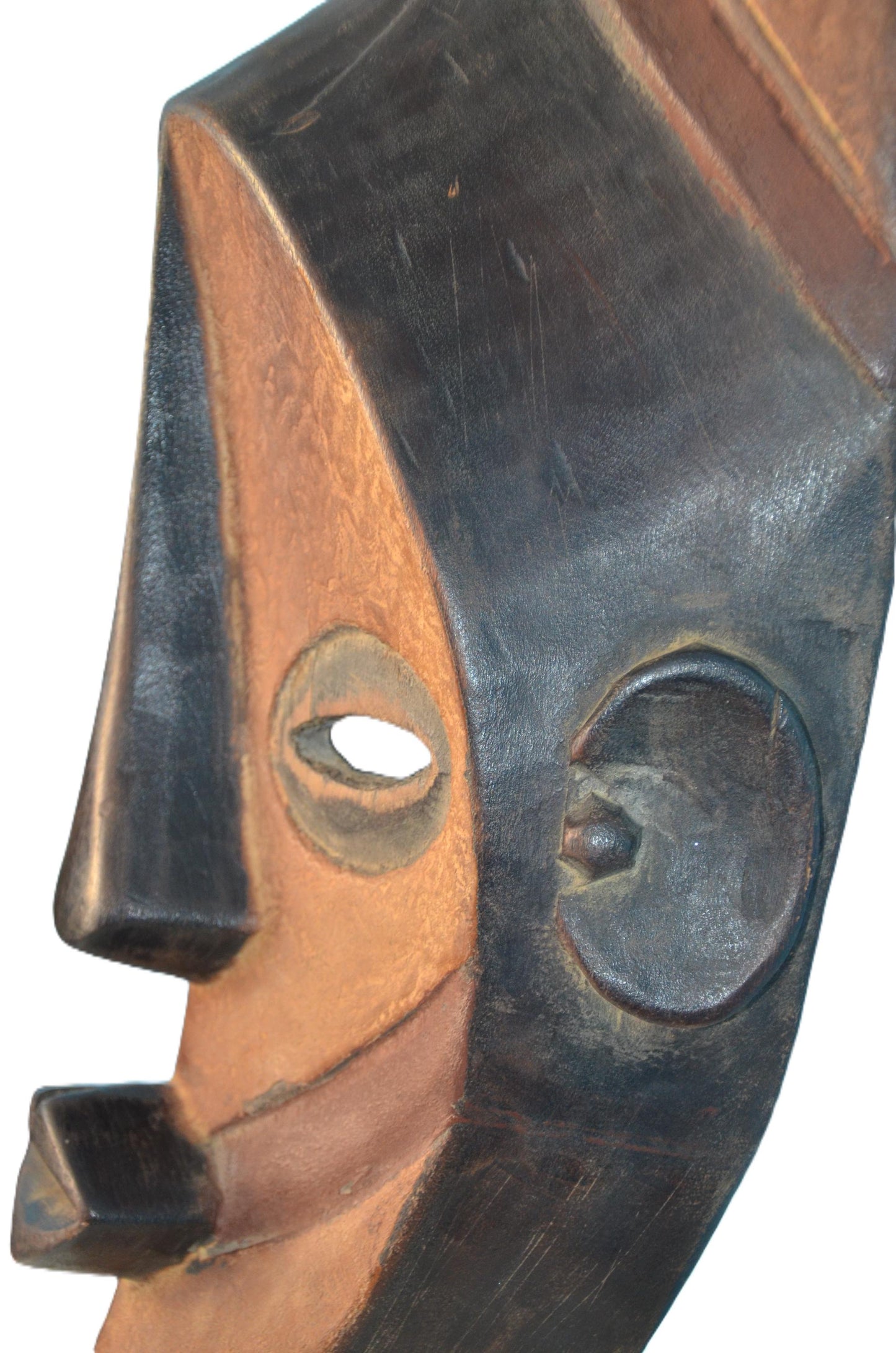 African Balega Lega Mask Tribal Wall Decor Hand Carved Art Modern Housewarming Gift