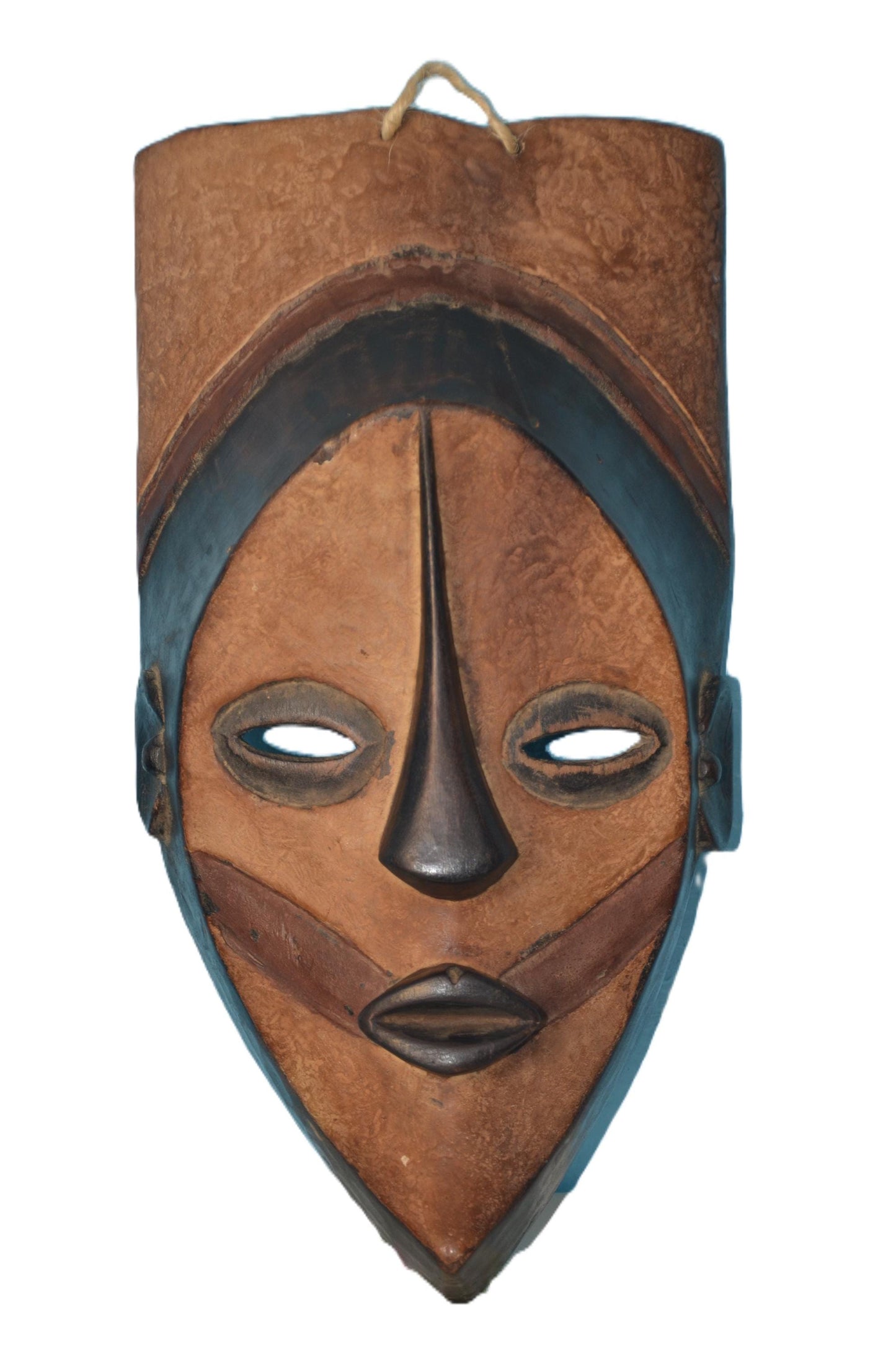 African Balega Lega Mask Tribal Wall Decor Hand Carved Art Modern Housewarming Gift