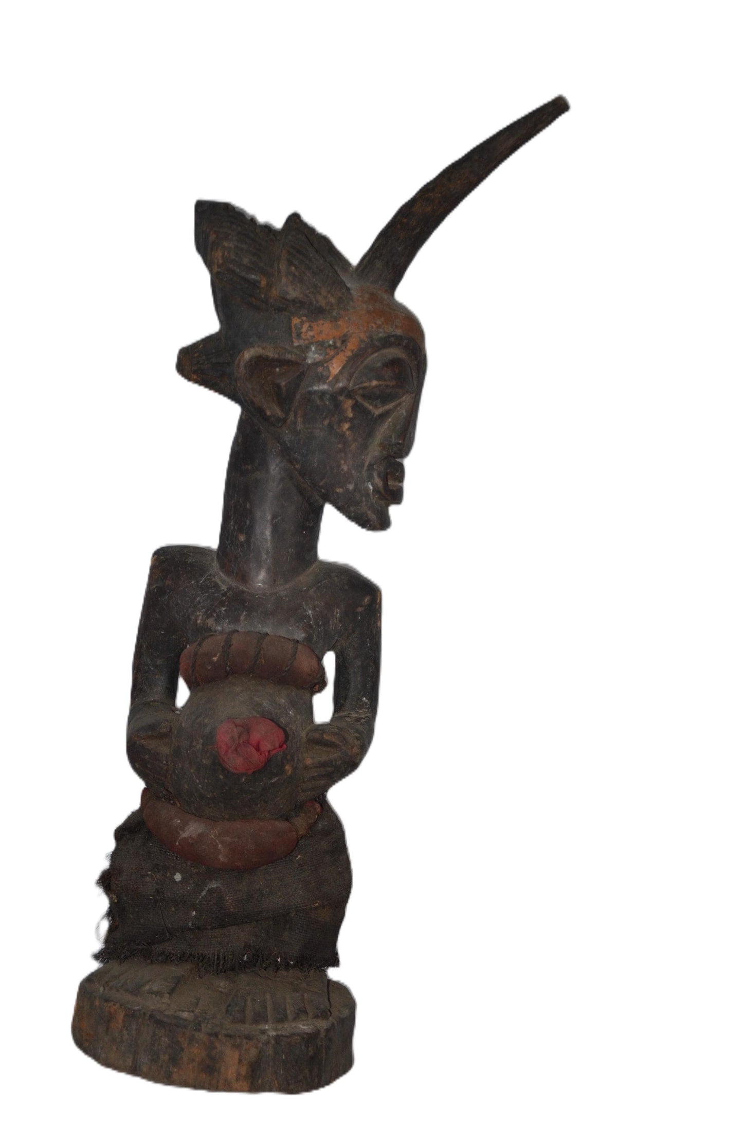 Chibinda Songye Statue – Hand-Carved African Wood Sculpture – Congo Tribal Art