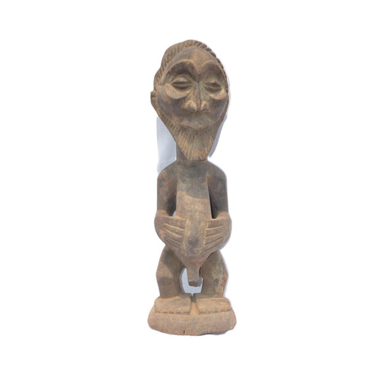 Authentic Hemba Male Statue | African Tribal Art | Hand-Carved Congo Figurine