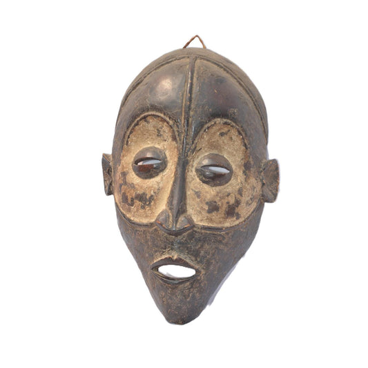Chokwe Tribal Mask – Hand-Carved Wood Wall Decor – Congo African Ritual Art