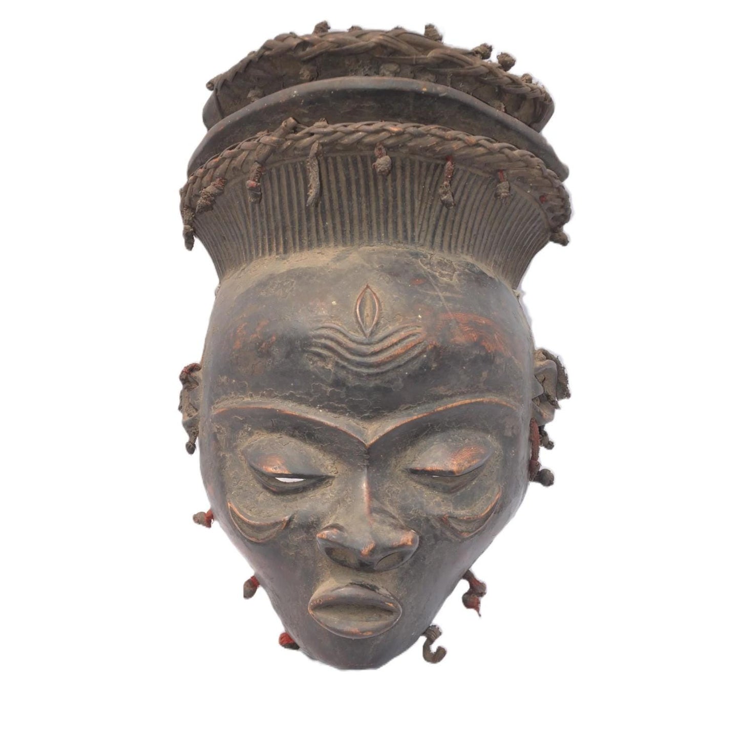 Pende Mbangu Mask – Hand-Carved Wood Tribal Wall Decor – Congo African Ritual Art