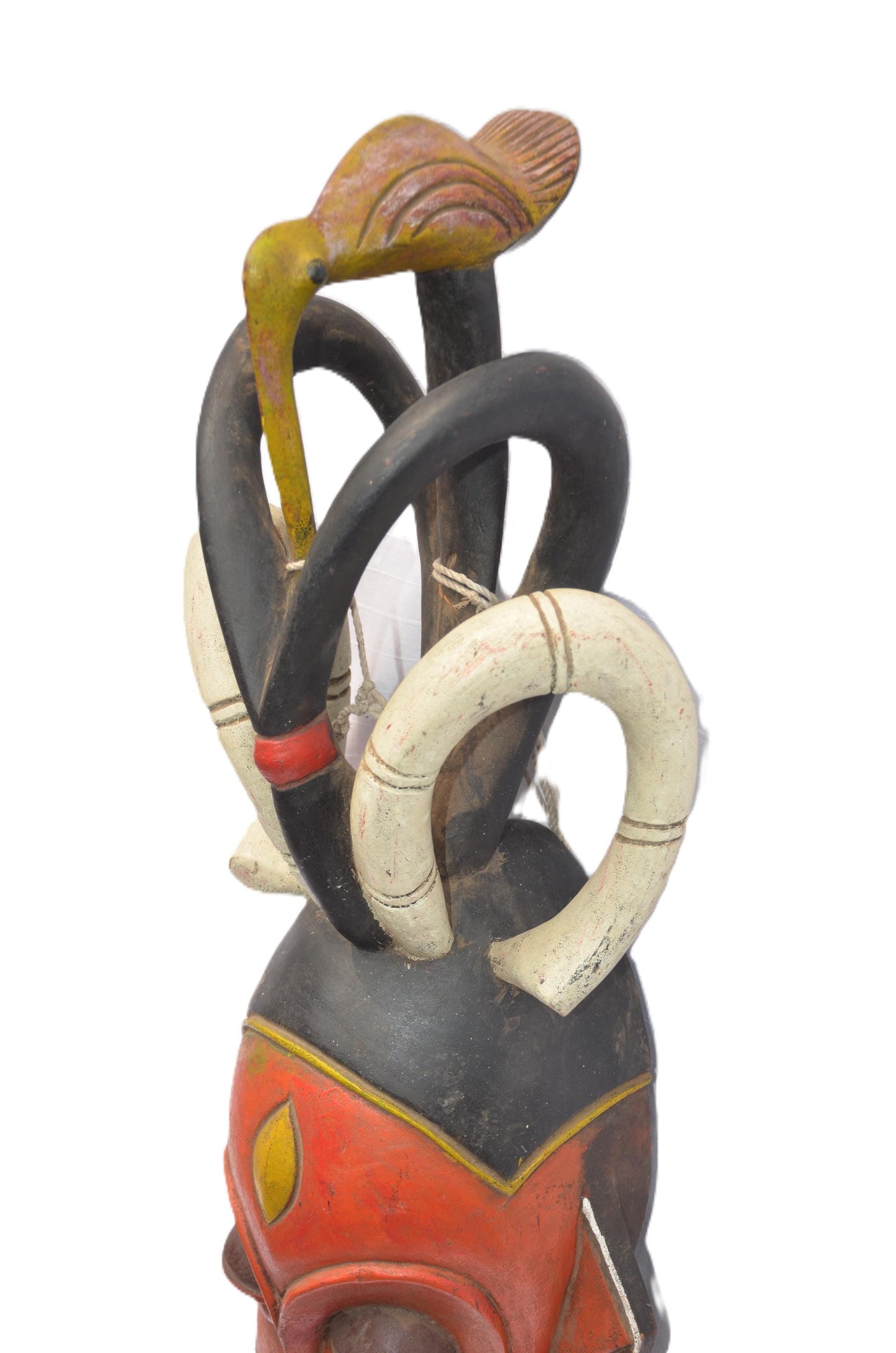 Luba Mask, African Tribal Wall Decor, Handmade Congo Art Sculpture