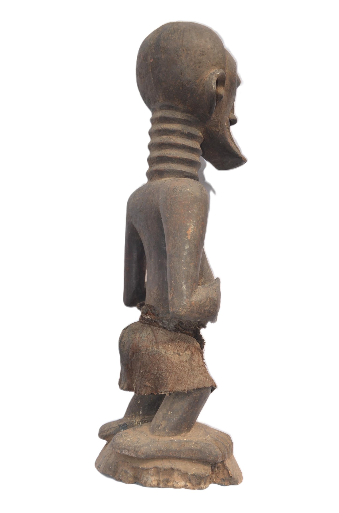 Large Songye Statue – 29" Hand-Carved Wood Sculpture – Congo Ancestor Figure Art