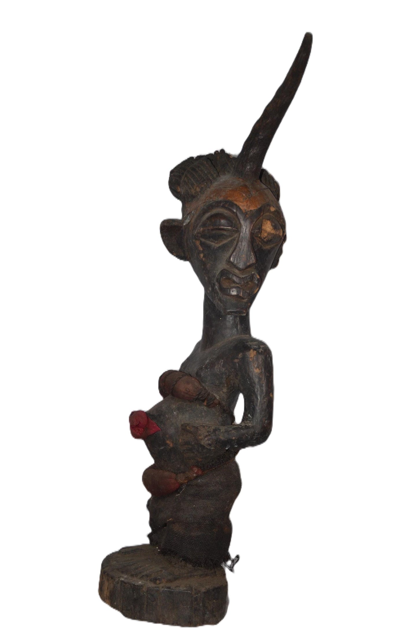 Chibinda Songye Statue – Hand-Carved African Wood Sculpture – Congo Tribal Art