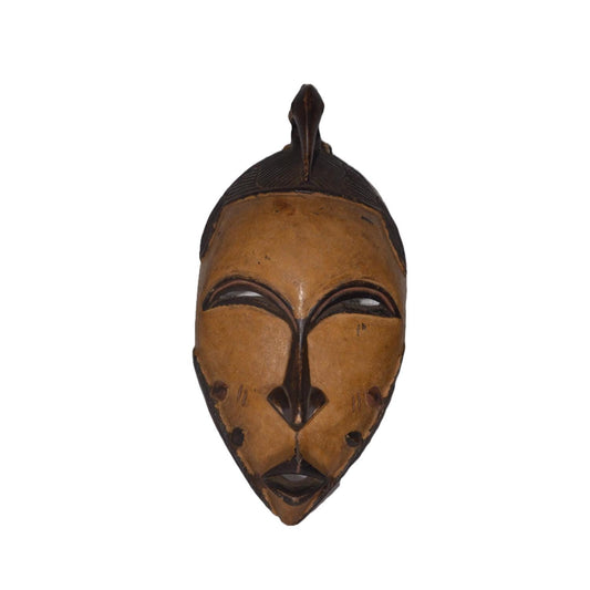 Igbo Mask – Nigerian Tribal Art – Hand-Carved Wood Vintage Wall Decor Accent
