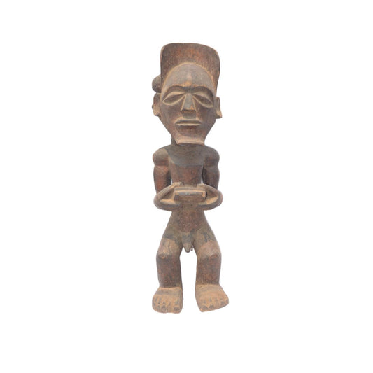 Authentic Chokwe Ndekese Male Statue – African Tribal Art – Hand-Carved Congo Art