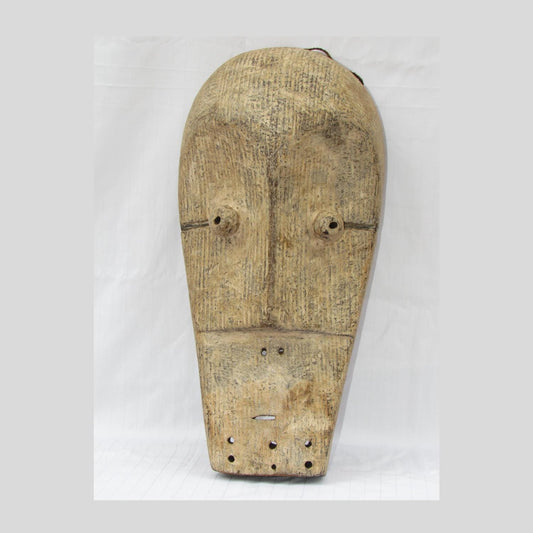 Antique Ngweto Mask – Hand-Carved Wood Wall Decor – Congo African Tribal Art