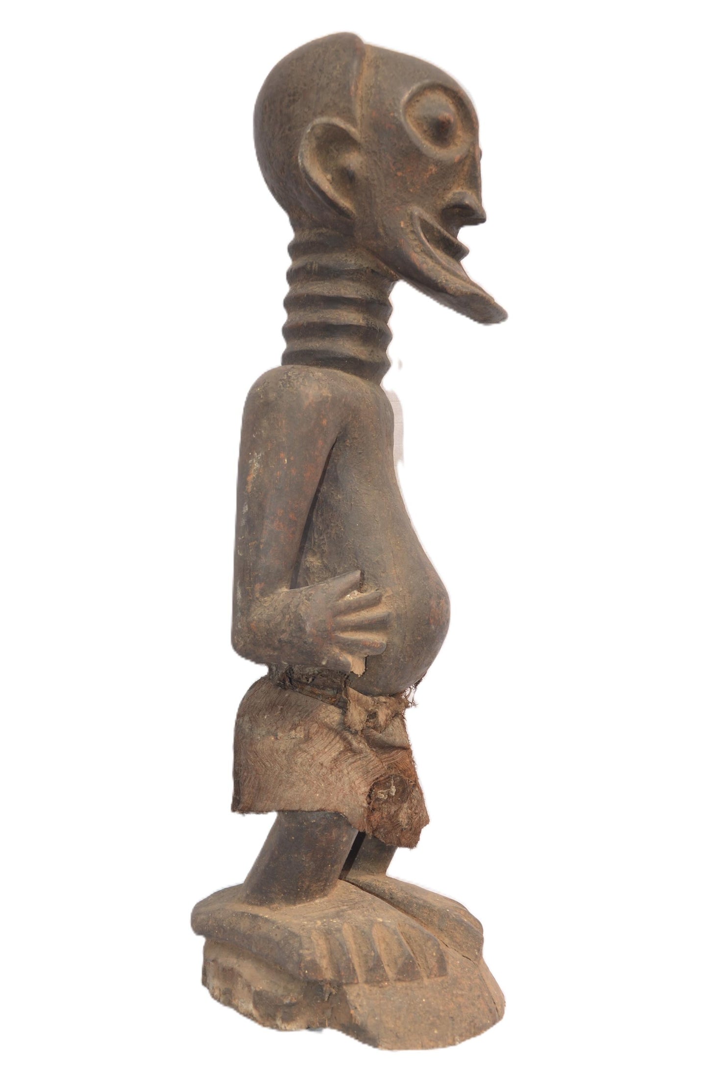 Large Songye Statue – 29" Hand-Carved Wood Sculpture – Congo Ancestor Figure Art