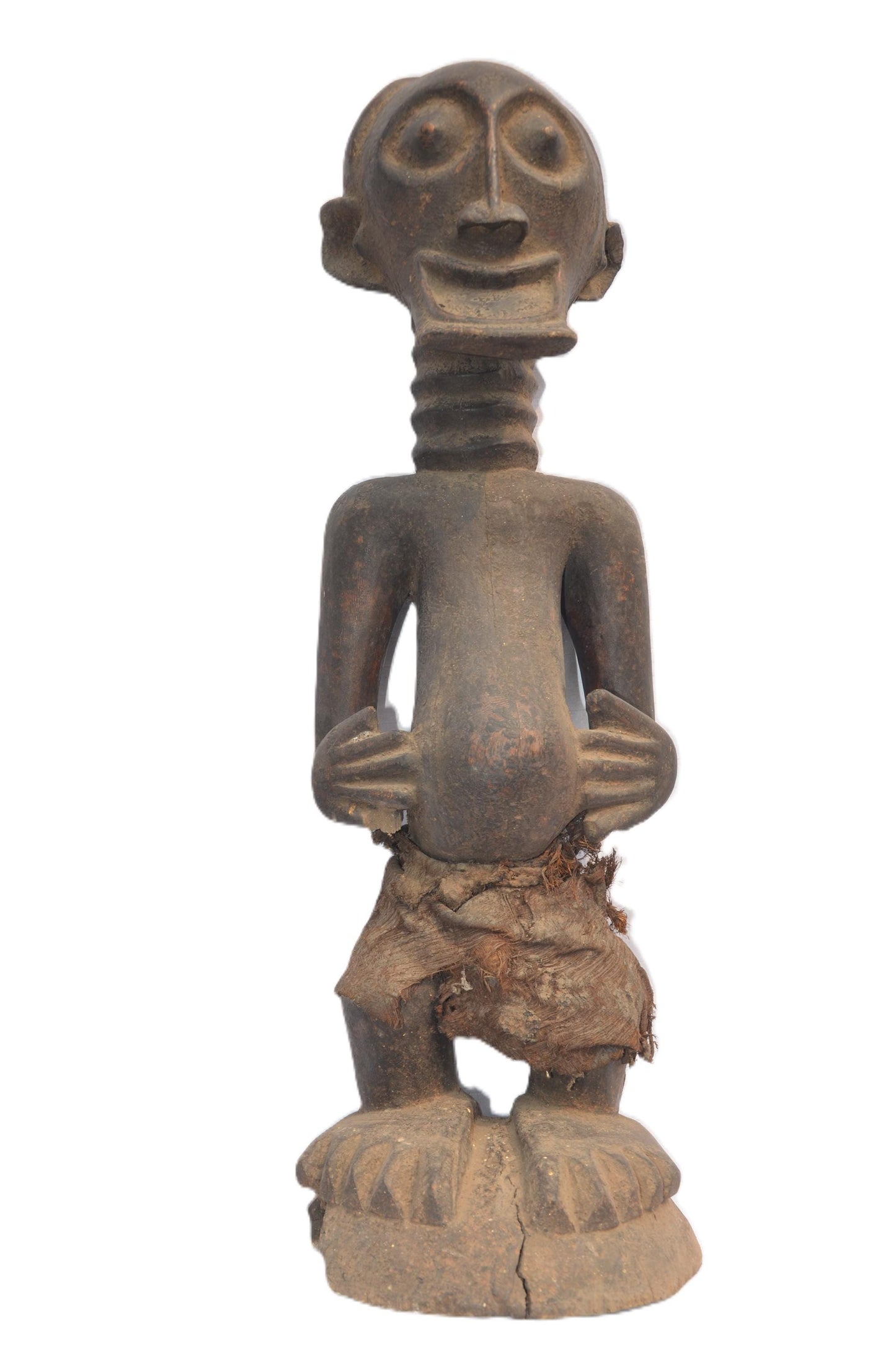 Large Songye Statue – 29" Hand-Carved Wood Sculpture – Congo Ancestor Figure Art