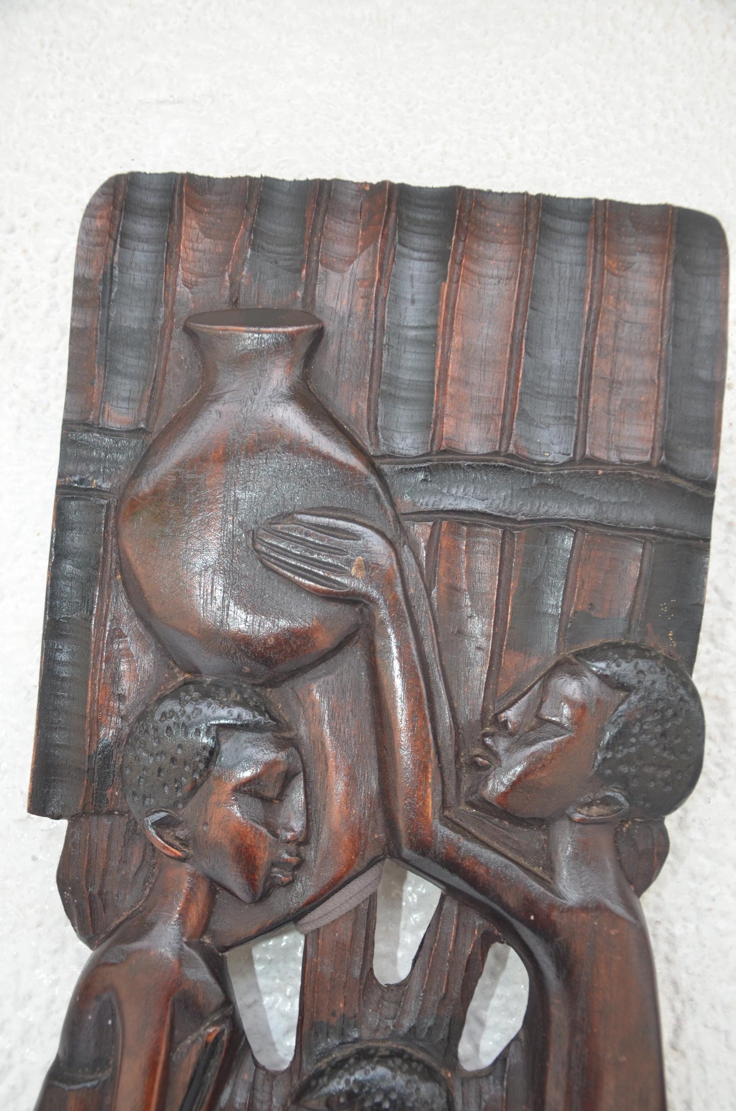 Kingdom Wall Decorating – Pair of 20" Rwanda Relief Panels – African Folk Art