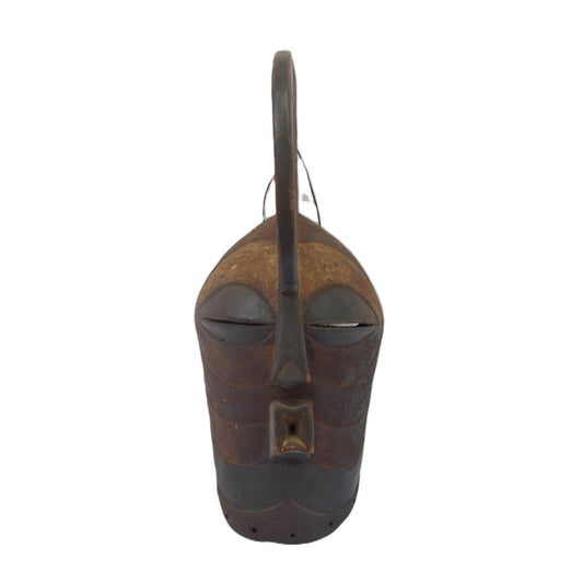 Vintage Songye Kifwebe Wood Mask – 21" Hand-Carved Congo – African Tribal Art