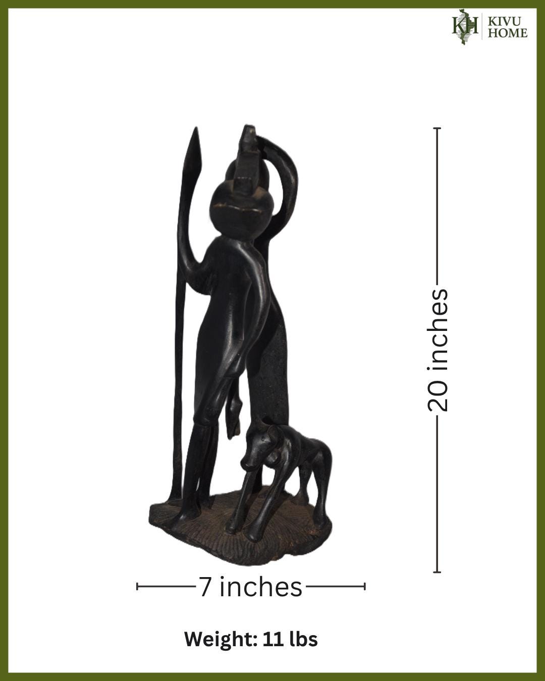 Makonde Family Tree Statue – 20" Ebony Wood Carving – Tanzania Tribal Art
