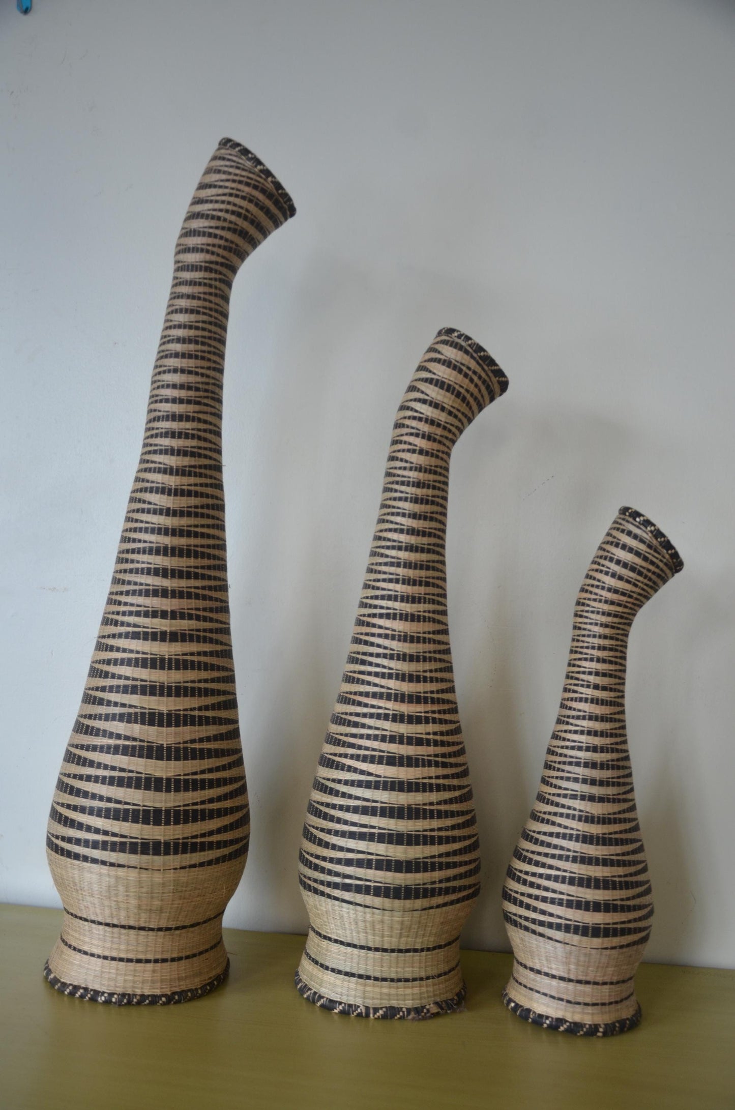 Rwanda Wedding Basket Vases – Handwoven Agaseke – African Decor