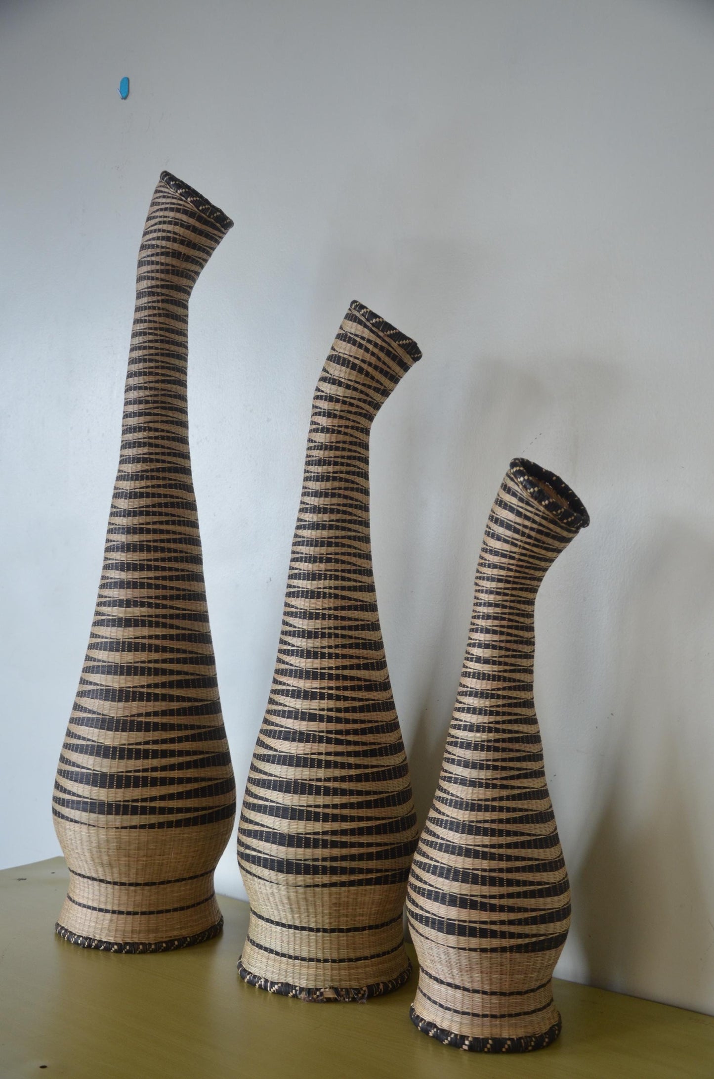 Rwanda Wedding Basket Vases – Handwoven Agaseke – African Decor