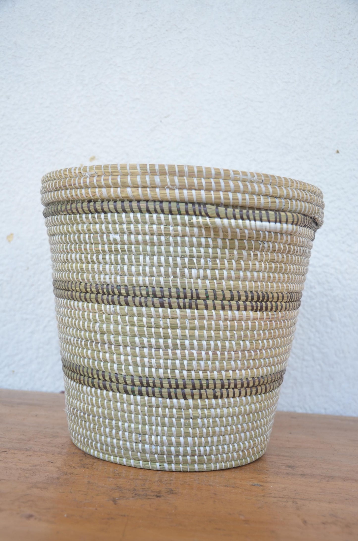 Handwoven Inkangara Basket – 12" Rwandan Agakangara – Traditional Storage Art