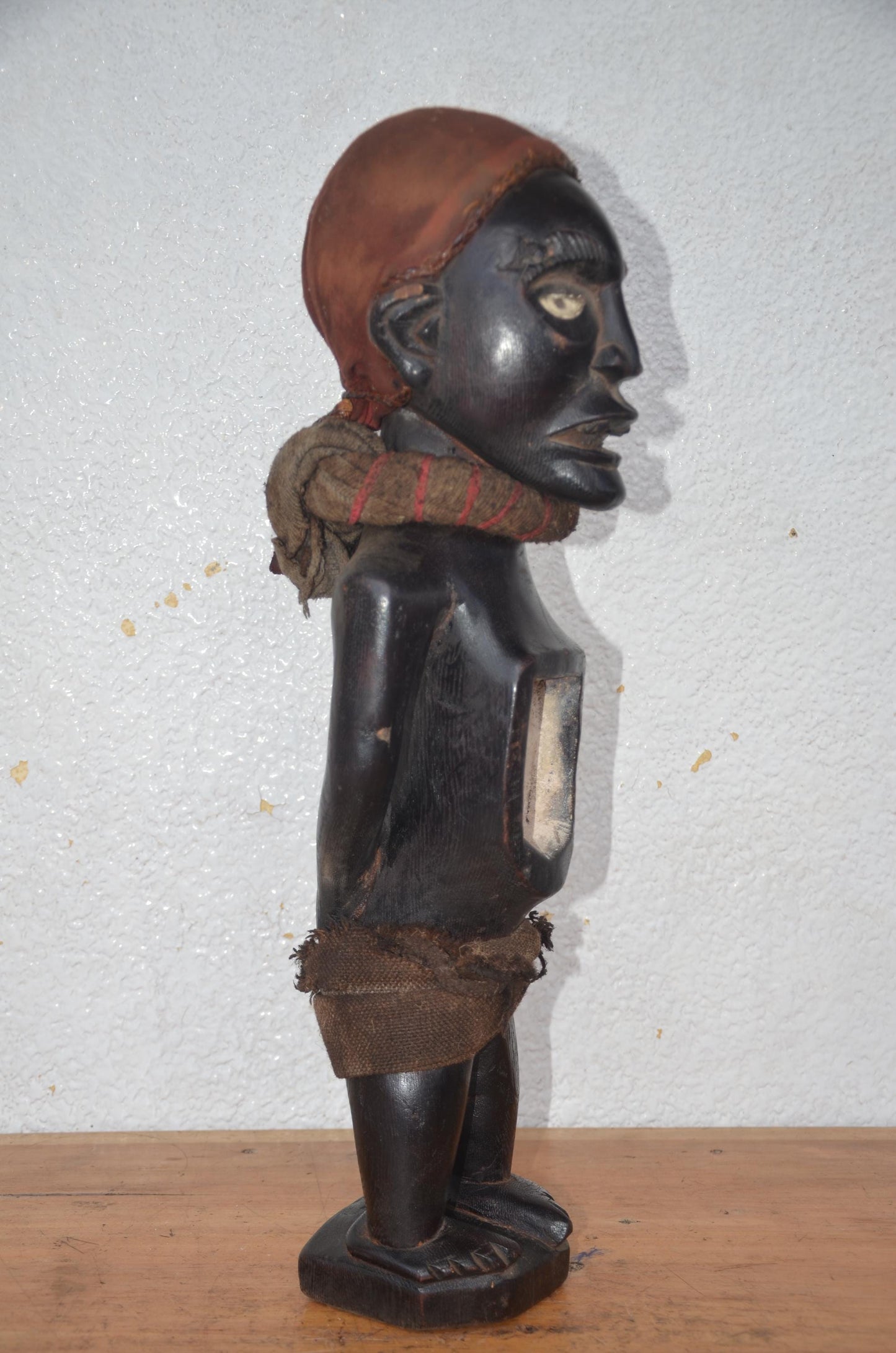 Luba Ancestor Statue – 23" Hand-Carved Wood – Congo Tribal Prestige Art