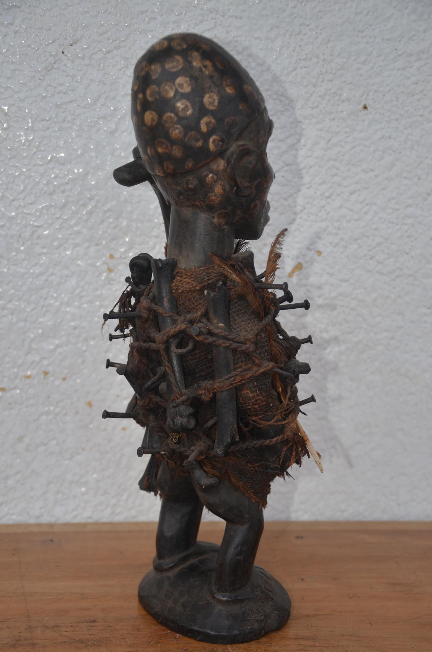 Songye Nkisi Power Figure | African Wood Sculpture | Congo Tribal Statue