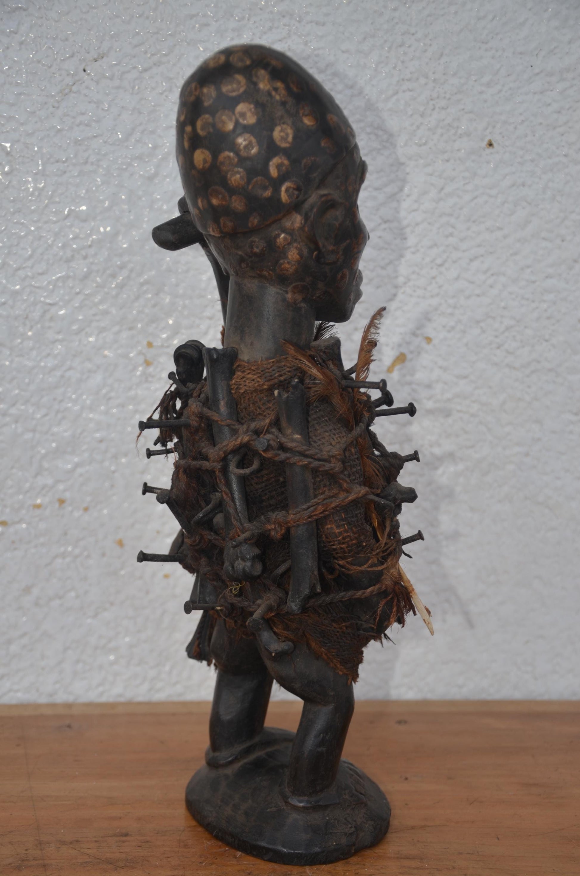 Songye Nkisi Power Figure | African Wood Sculpture | Congo Tribal Statue