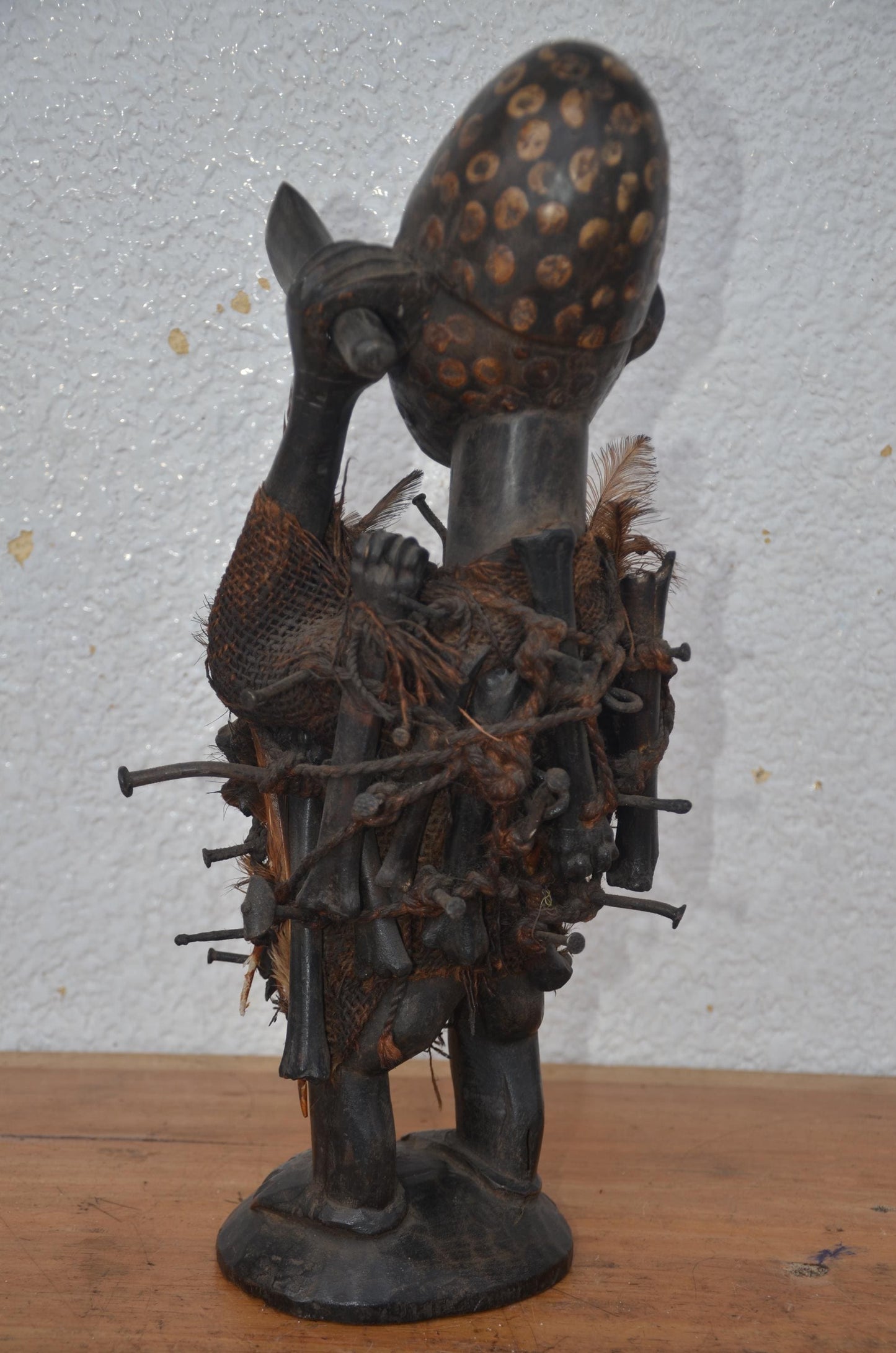 Songye Nkisi Power Figure | African Wood Sculpture | Congo Tribal Statue
