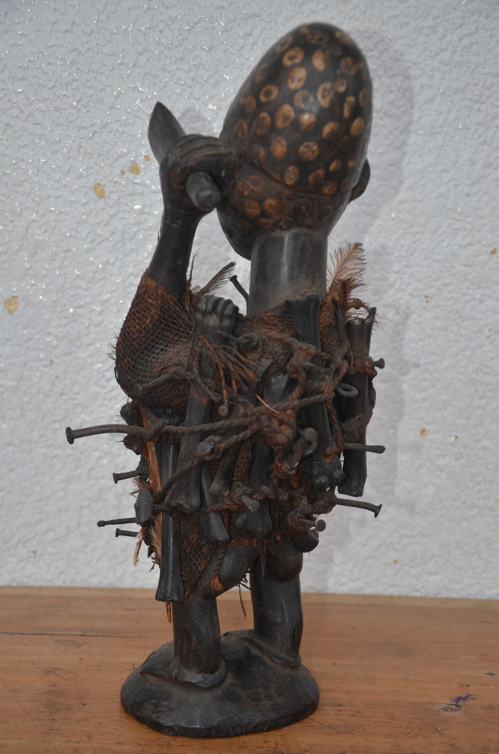 Songye Nkisi Power Figure | African Wood Sculpture | Congo Tribal Statue