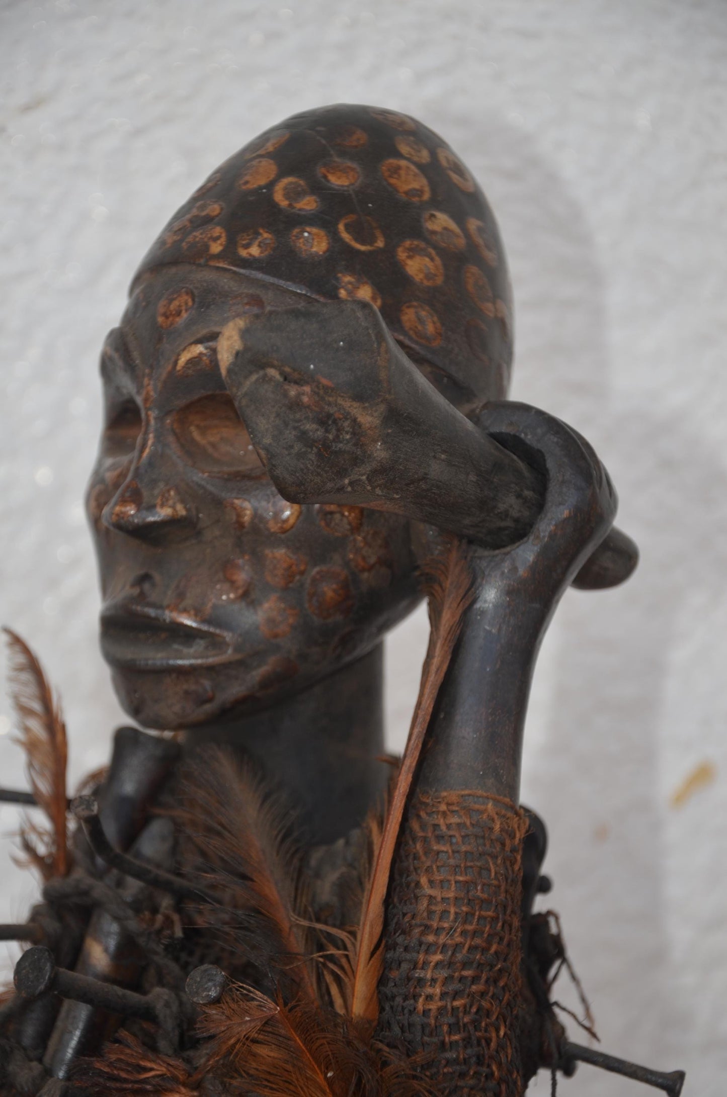 Songye Nkisi Power Figure | African Wood Sculpture | Congo Tribal Statue