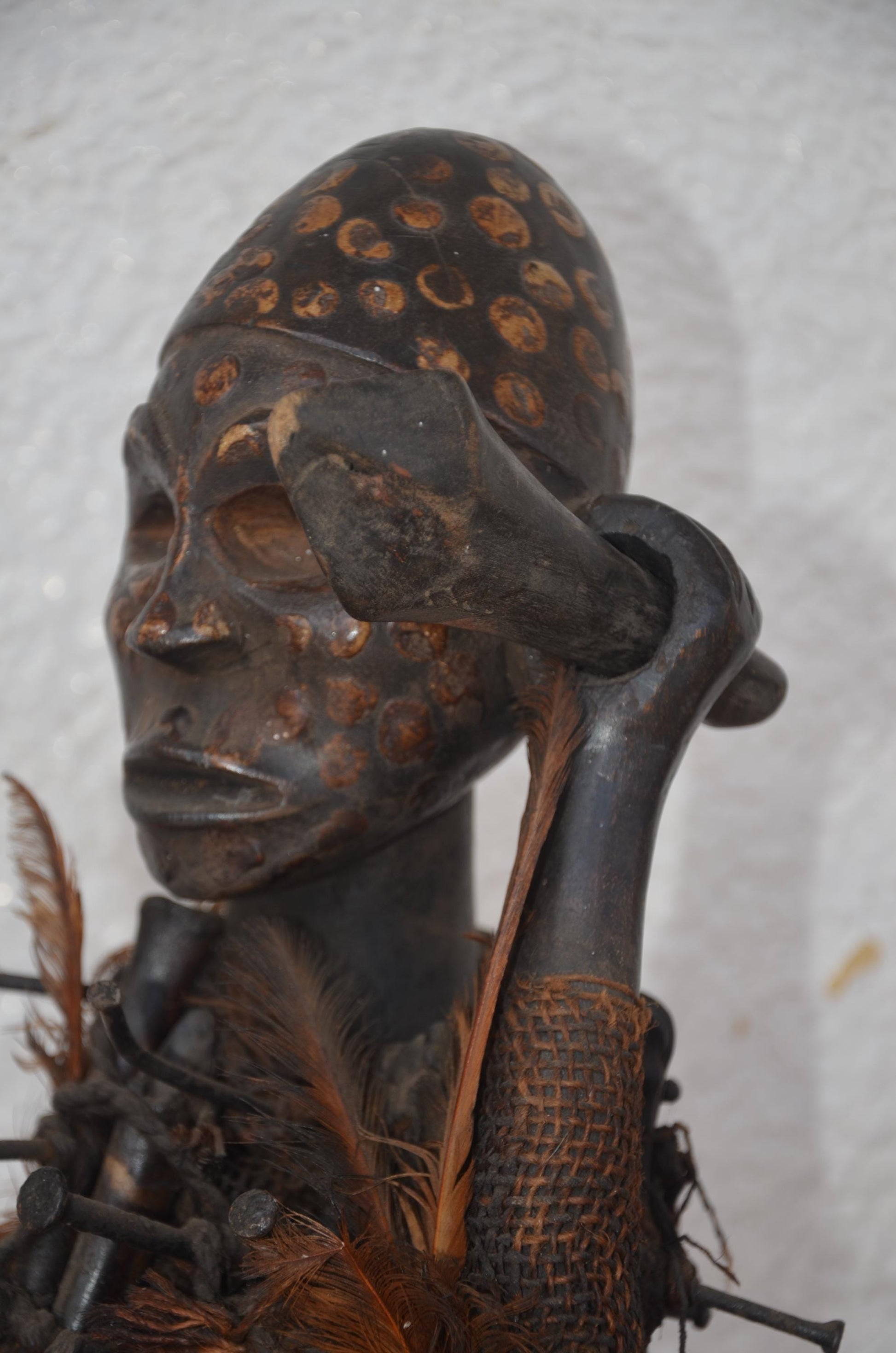 Songye Nkisi Power Figure | African Wood Sculpture | Congo Tribal Statue