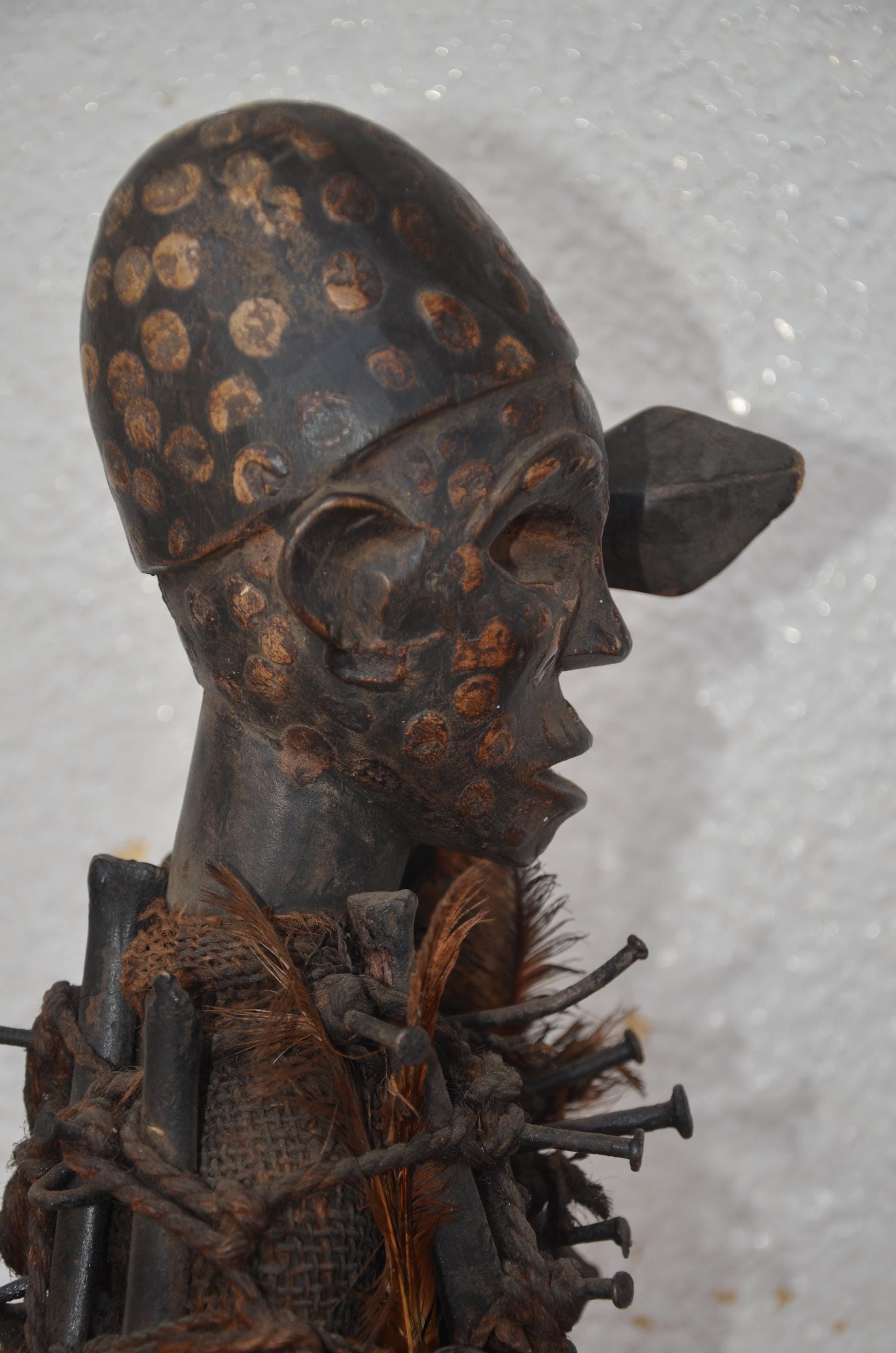 Songye Nkisi Power Figure | African Wood Sculpture | Congo Tribal Statue