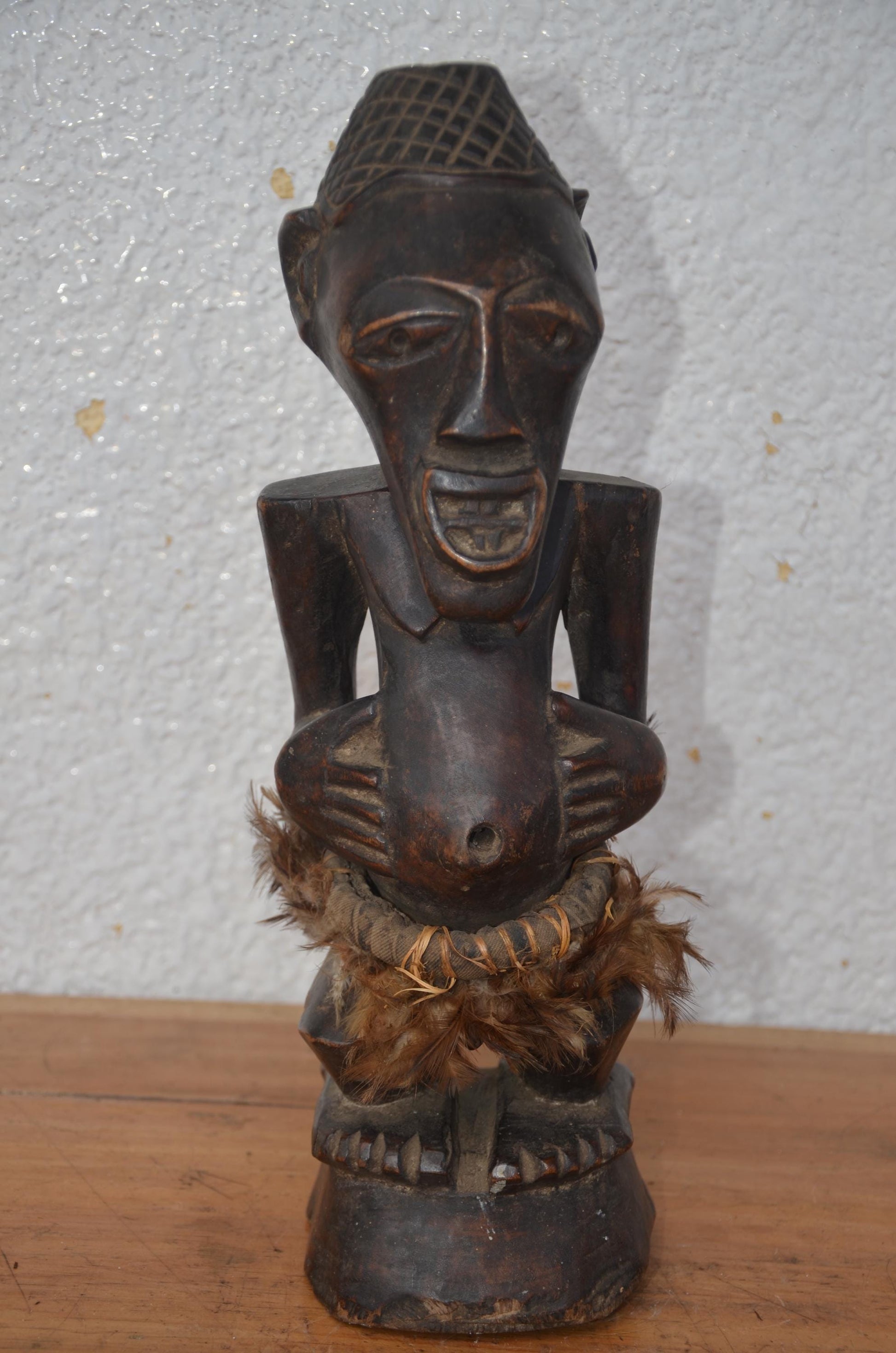 Songye Nkisi Fetish Figure | African Tribal Sculpture | Congo Wood Statue
