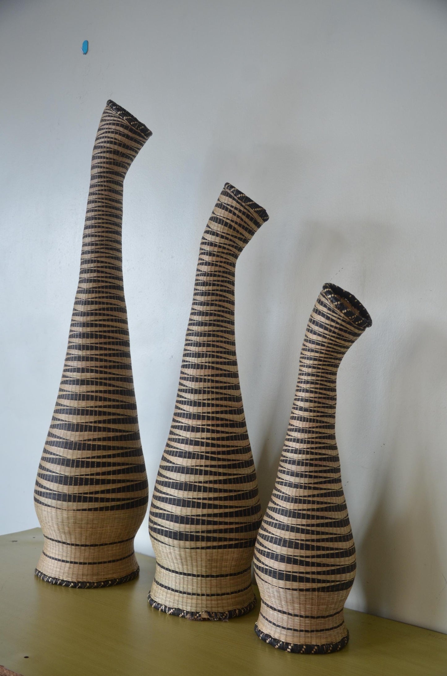 Rwanda Wedding Basket Vases – Handwoven Agaseke – African Decor