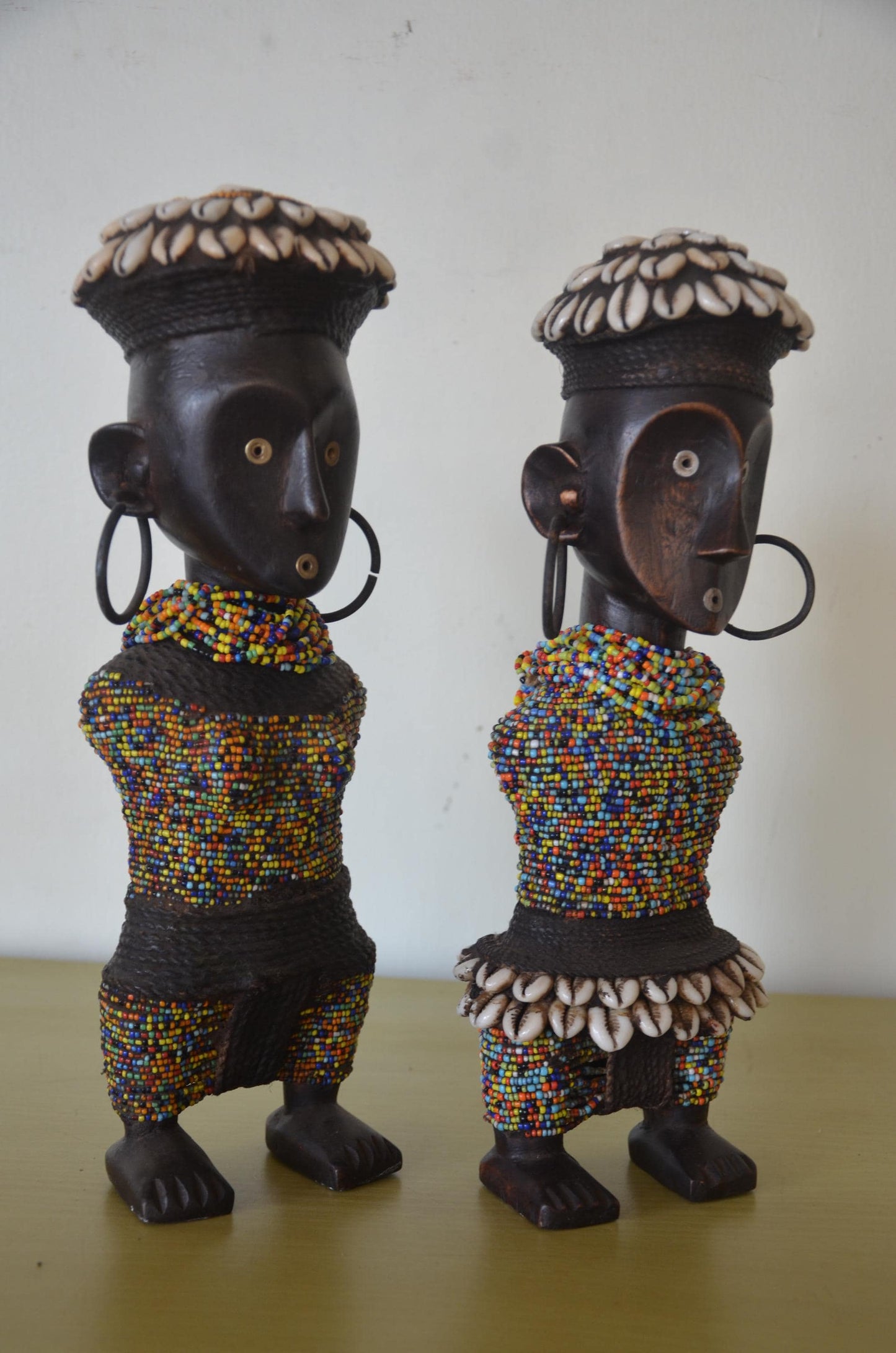 Namji Fertility Doll – 14" Hand-Carved Wood – Cameroon Dowayo Tribal Art