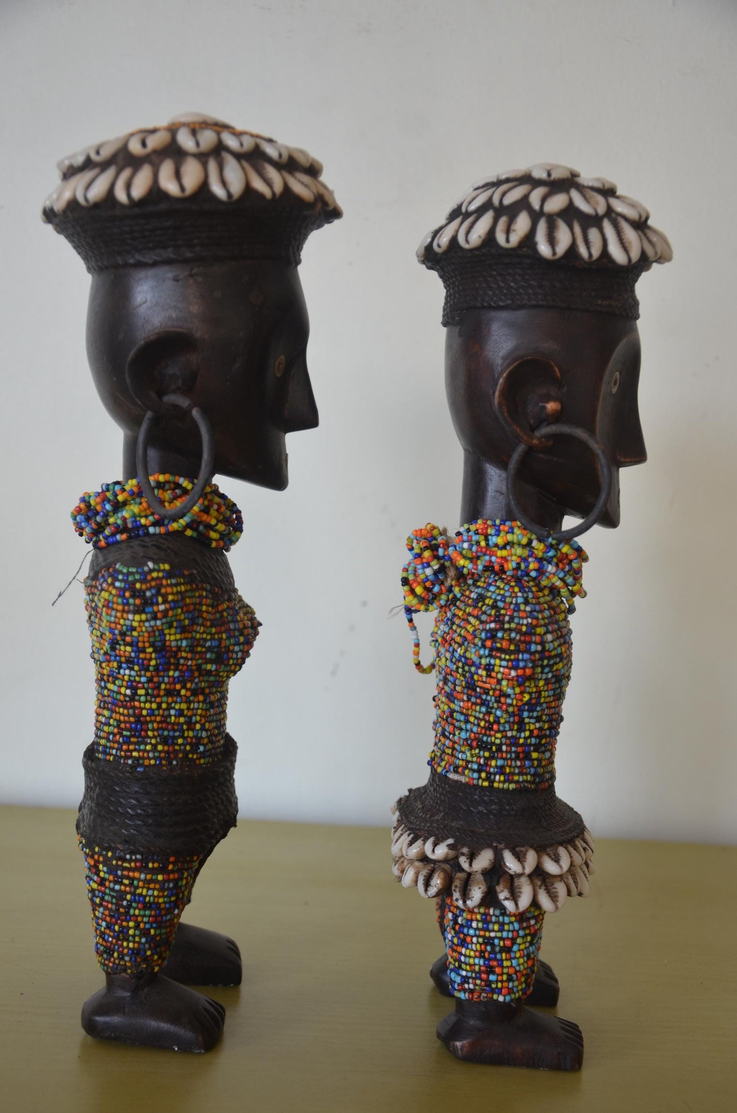 Namji Fertility Doll – 14" Hand-Carved Wood – Cameroon Dowayo Tribal Art