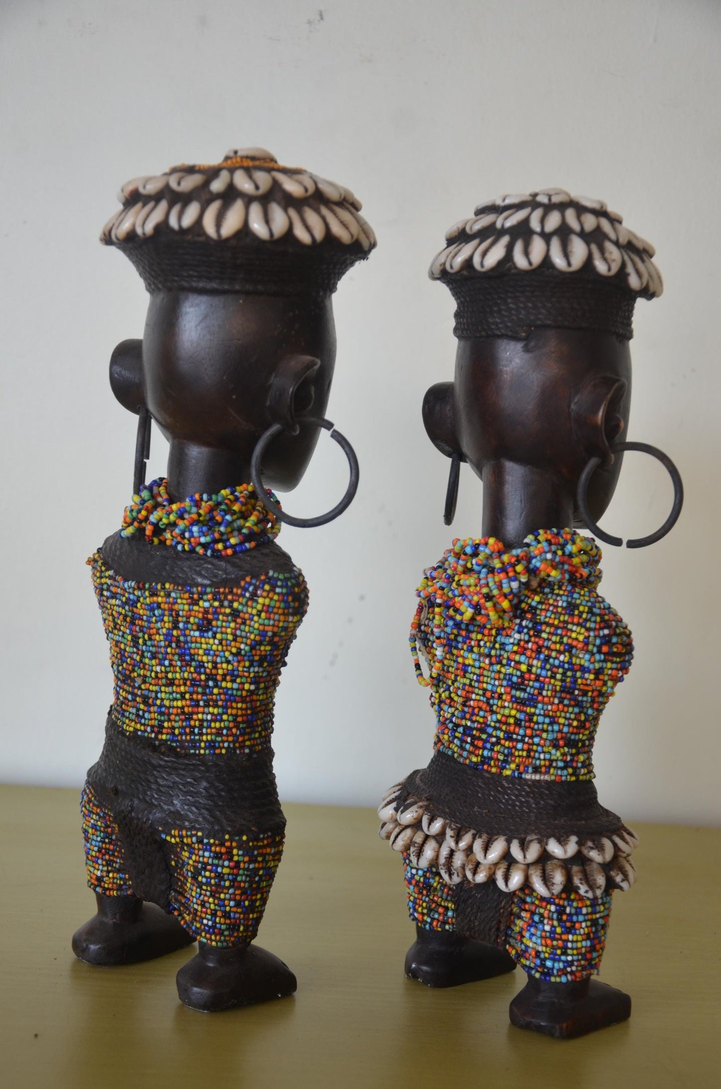 Namji Fertility Doll – 14" Hand-Carved Wood – Cameroon Dowayo Tribal Art