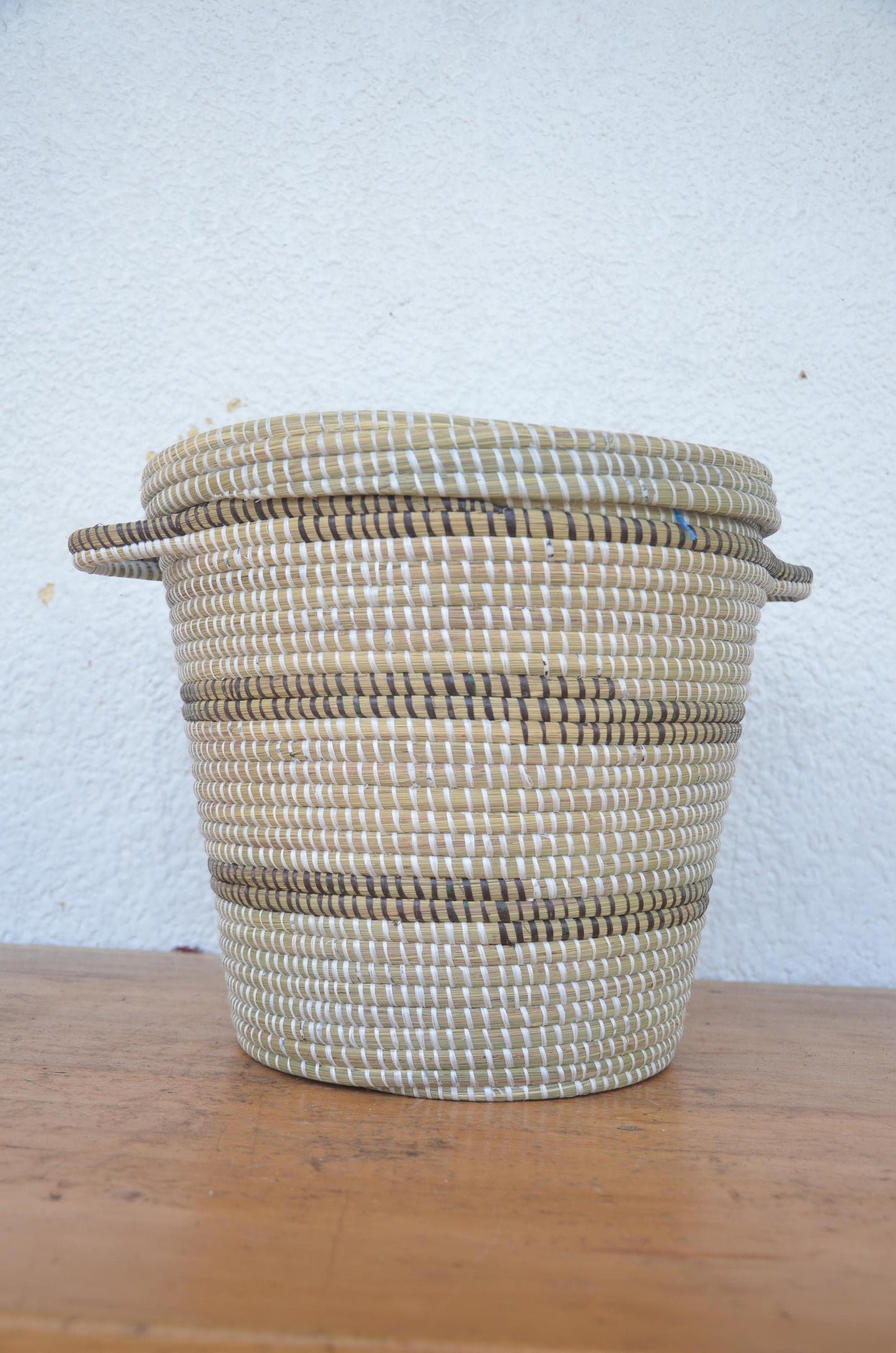 Handwoven Inkangara Basket – 12" Rwandan Agakangara – Traditional Storage Art