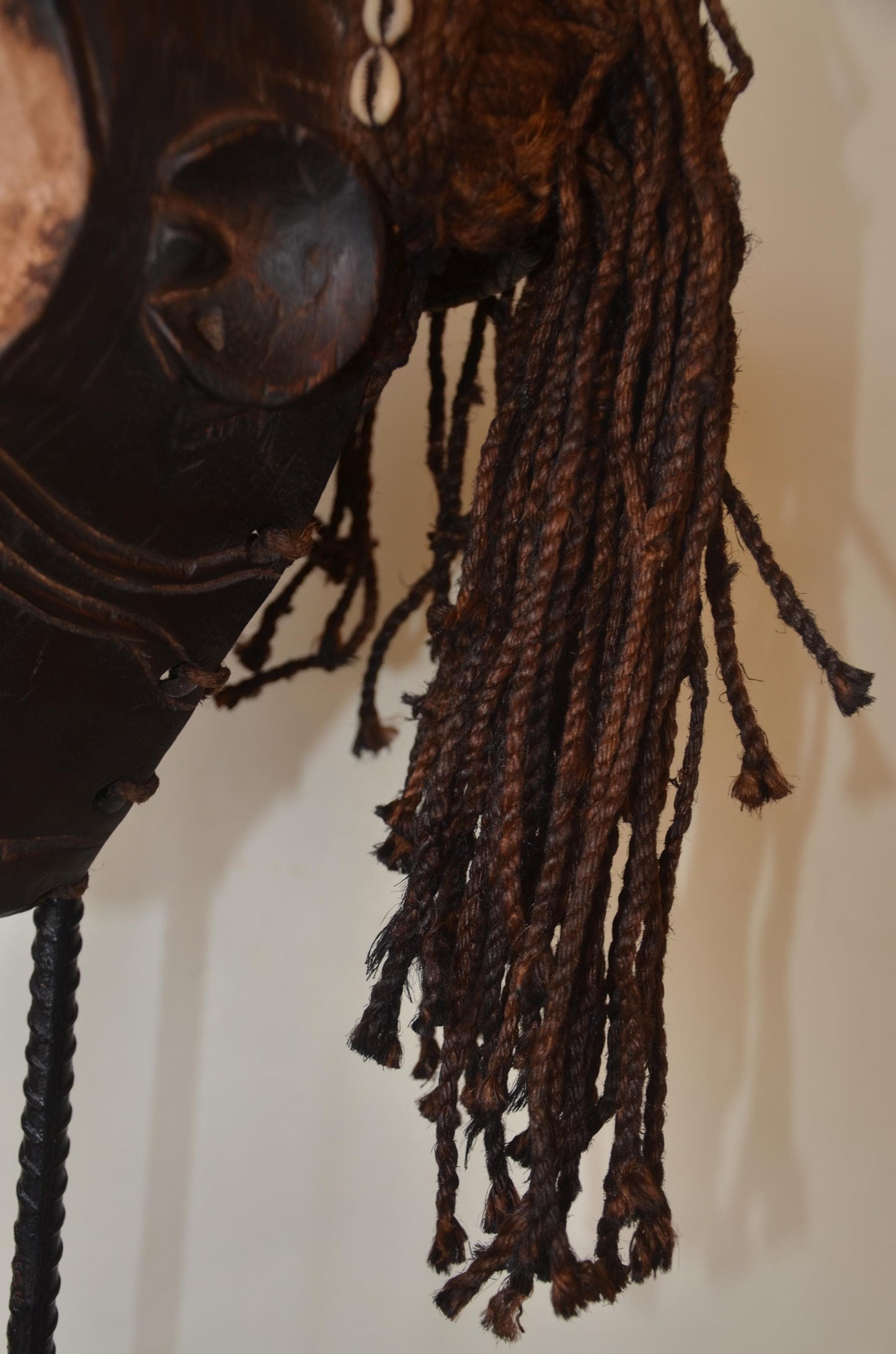 Chokwe Mwana Pwo Mask | Deep Carved Wood Wall Decor | Congo Maiden Spirit Art