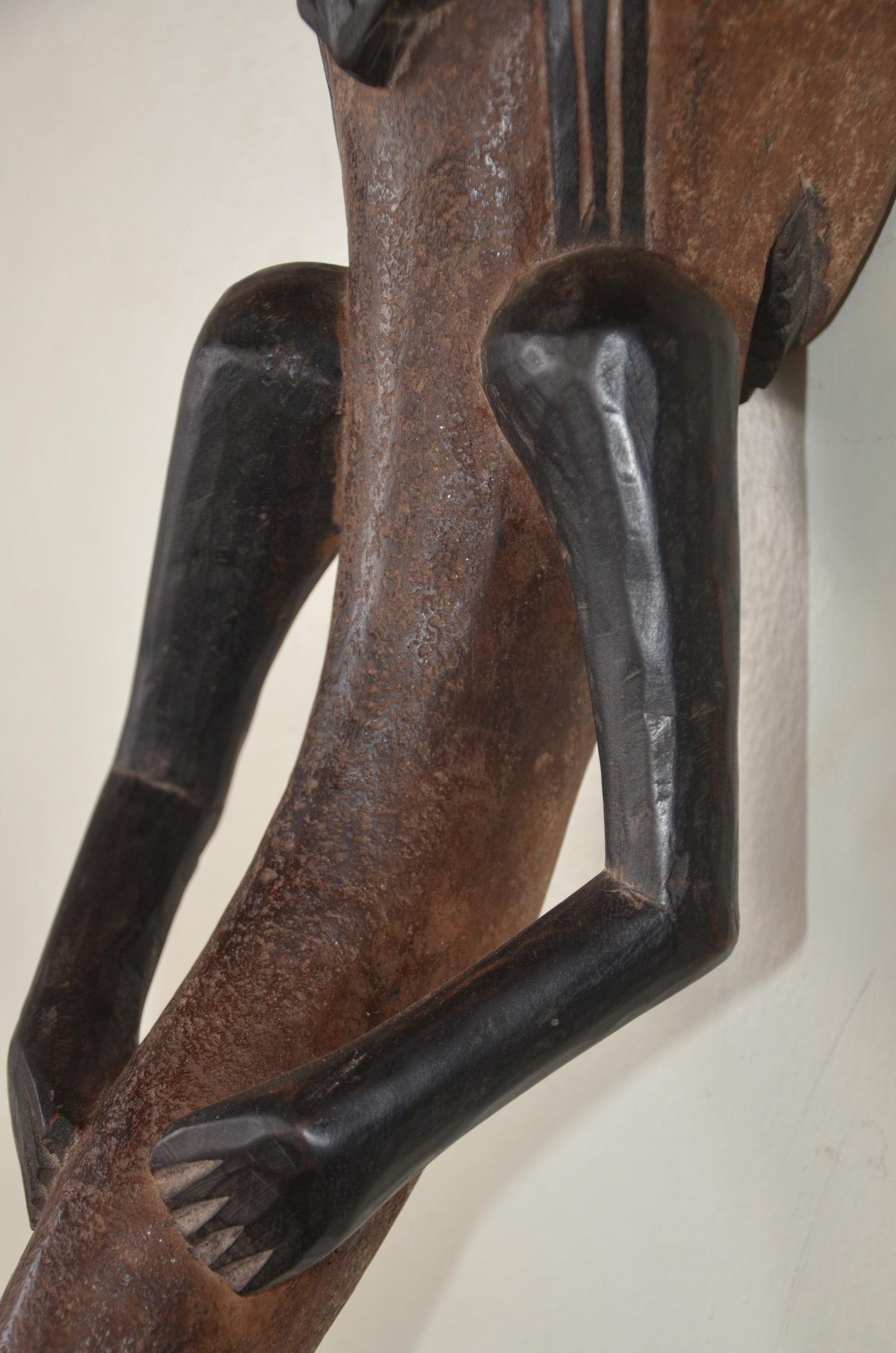 Senufo Elephant Mask | Hand-Carved Wood Wall Decor | Ivory Coast Zoomorphic Art