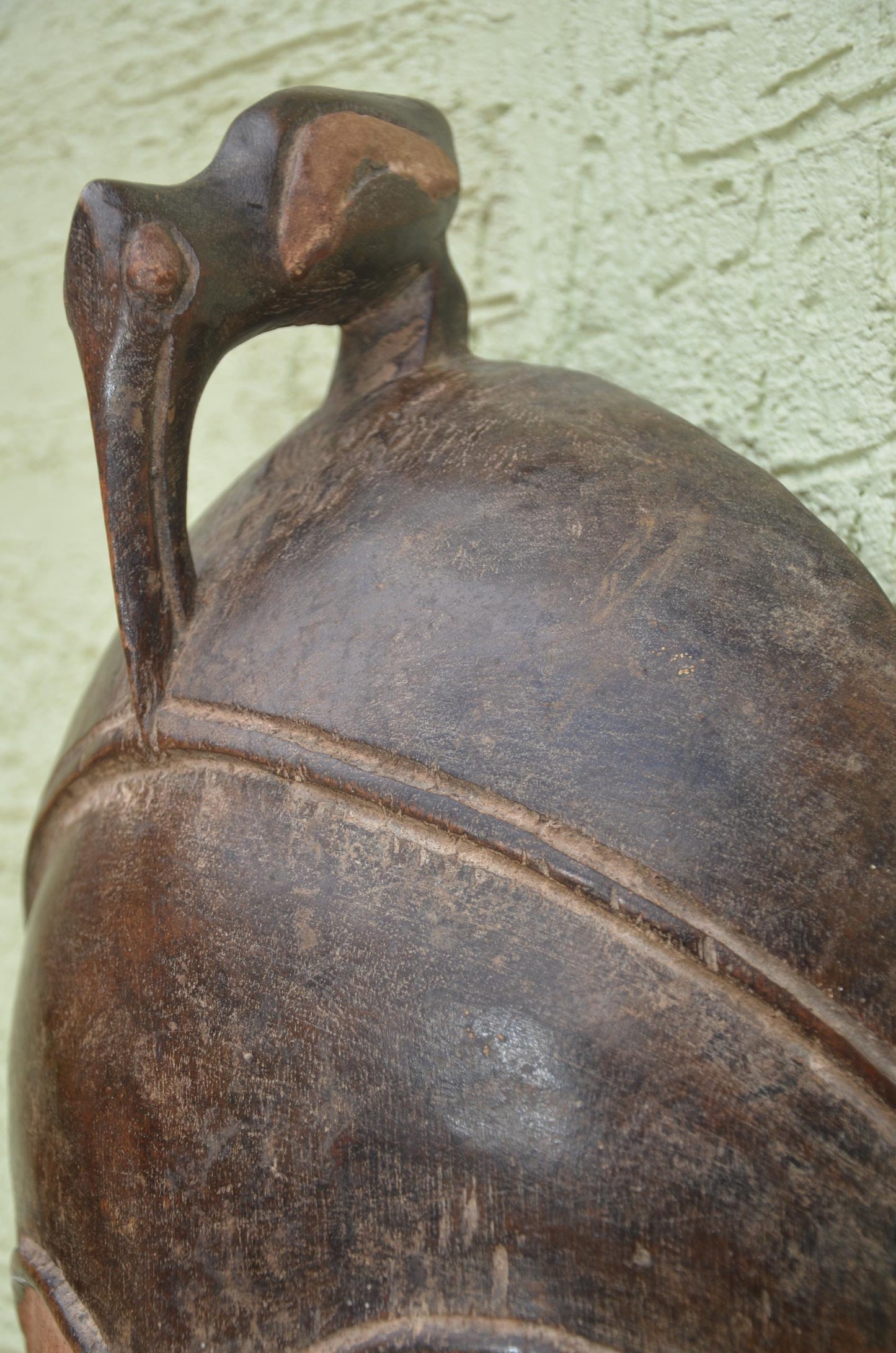 Bayaka Facemask | Hand-Carved Wood Wall Decor | Congo Yaka Ritual Mask Art